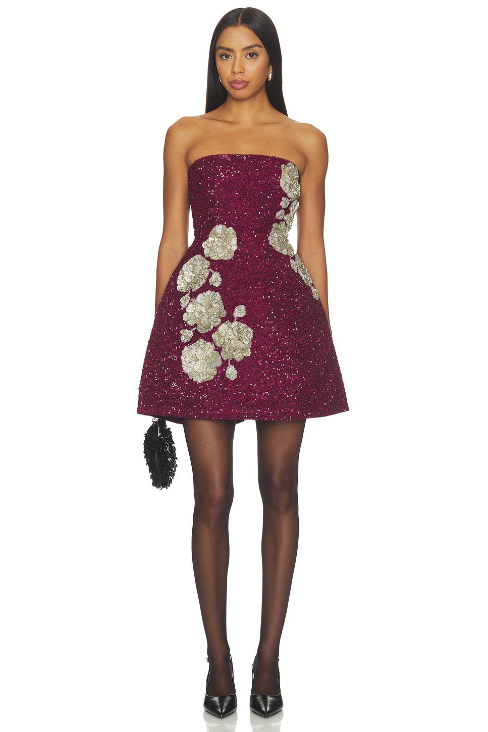 Midnight Rosette Dress - thumbnail 2