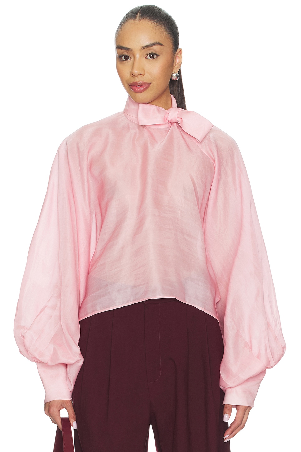 Petal Pink Tie-up Top - thumbnail 2