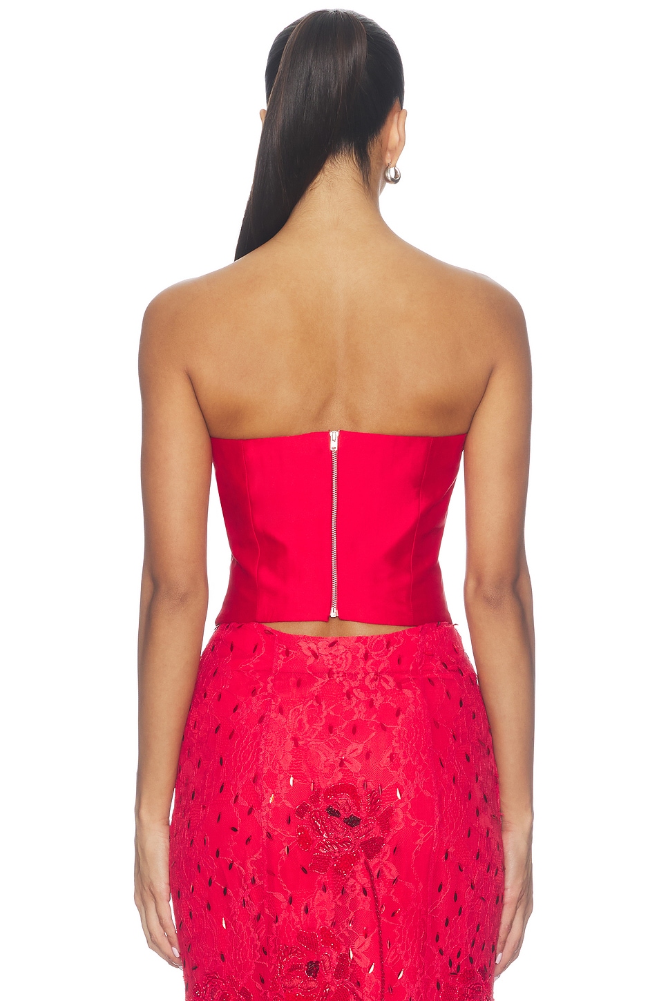 LA FUORI Red Siren Corset Top