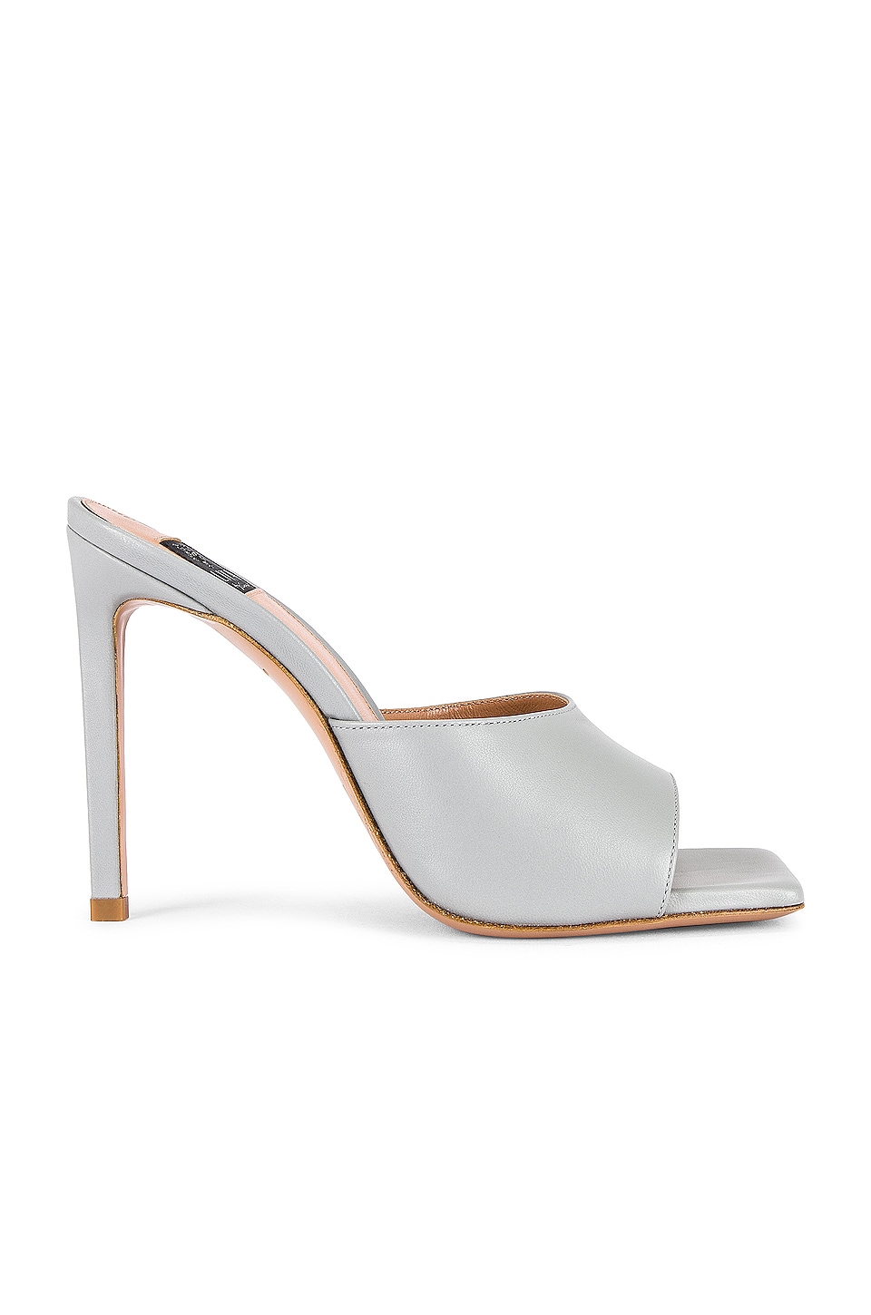 LITA by Ciara Square Toe Mule in Silver | REVOLVE