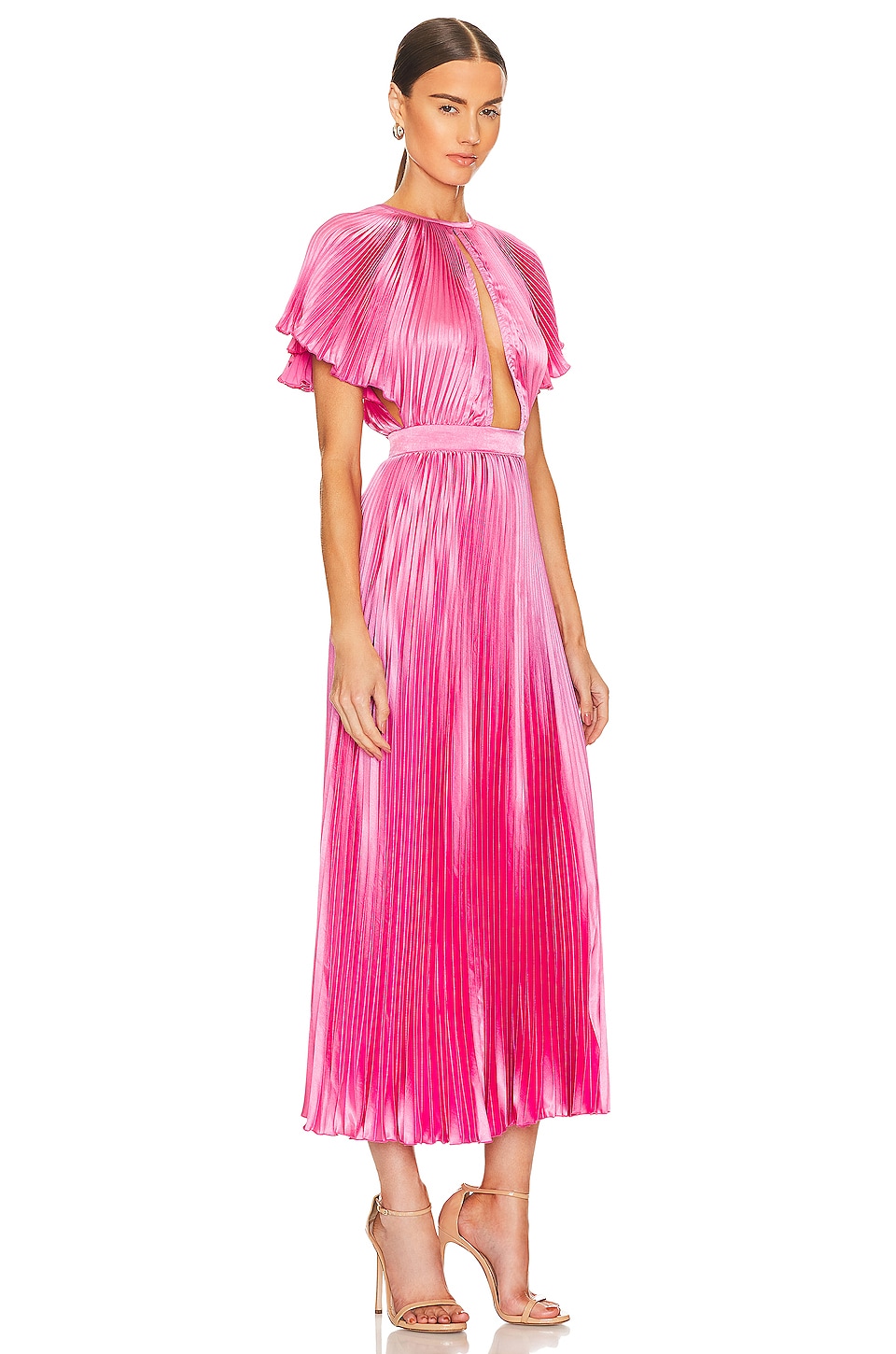 L'IDEE Theatre Gown in Hot Pink
