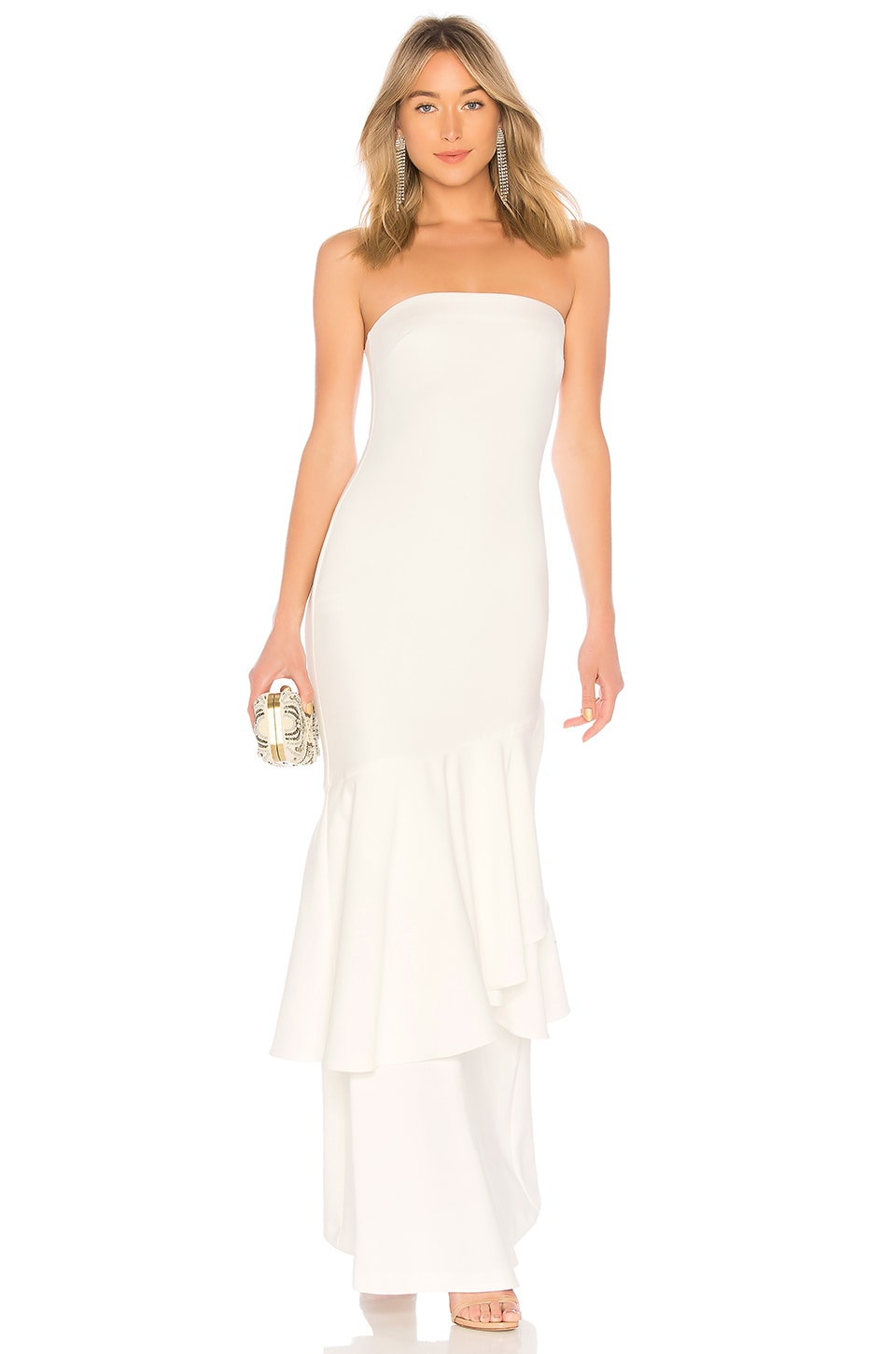 revolve white gown