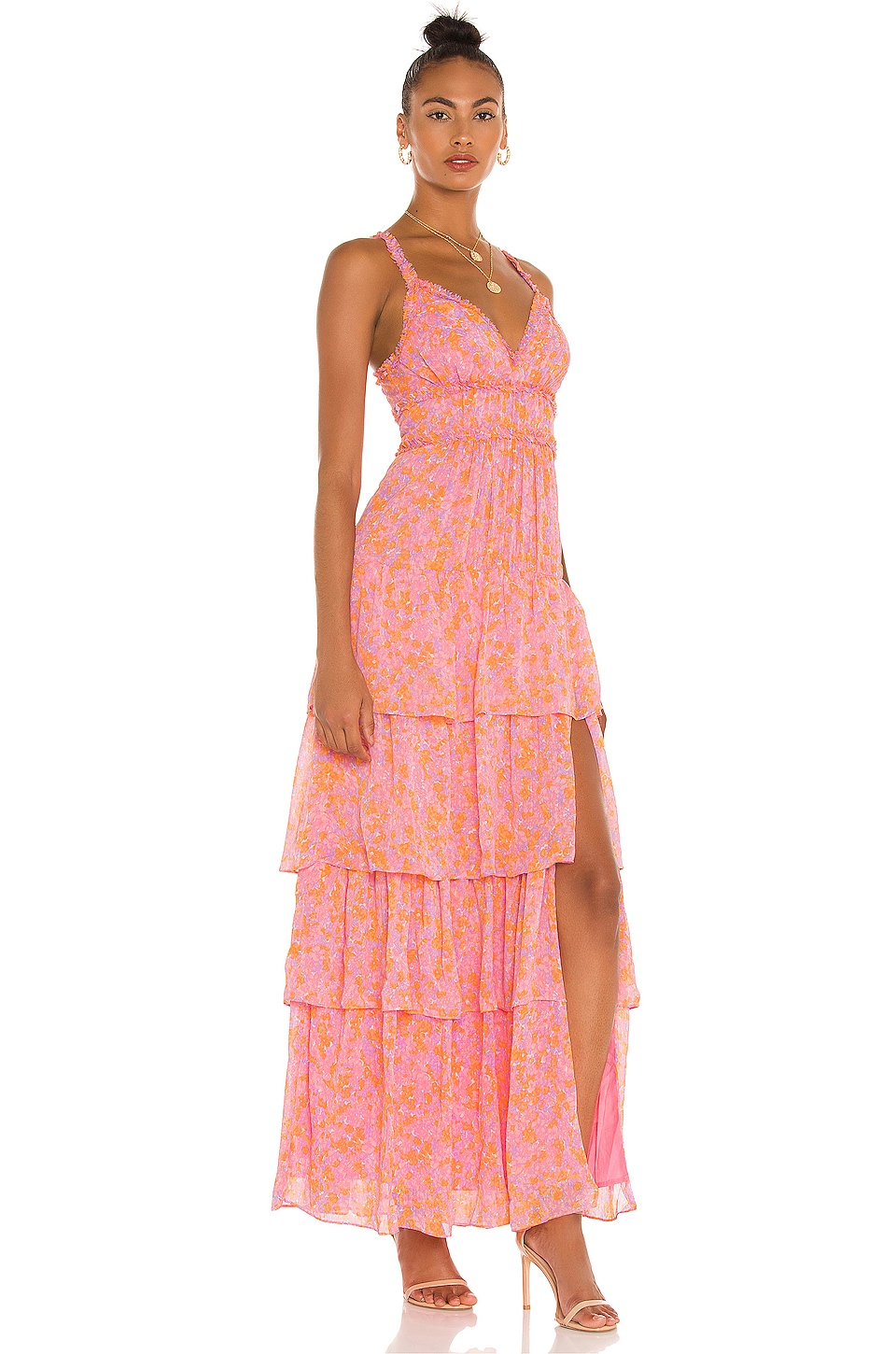 LIKELY Athena Maxi Dress in Pink Multi | REVOLVE