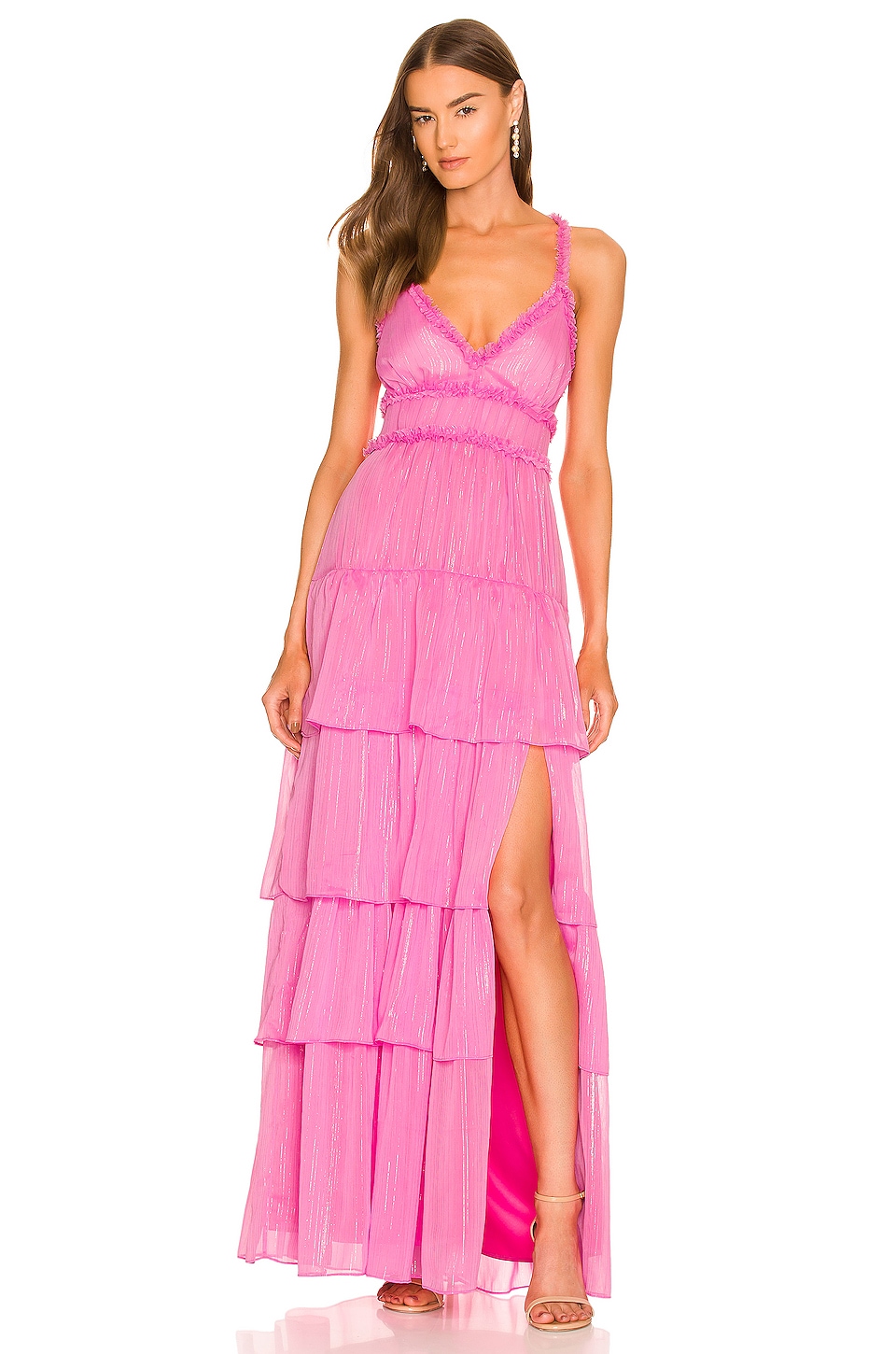 LIKELY Athena Maxi Dress in Pink Sugar ...