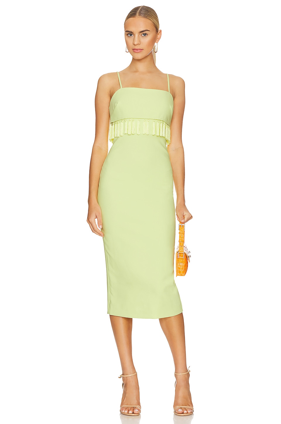 LIKELY Paola Dress in Lime Sherbet