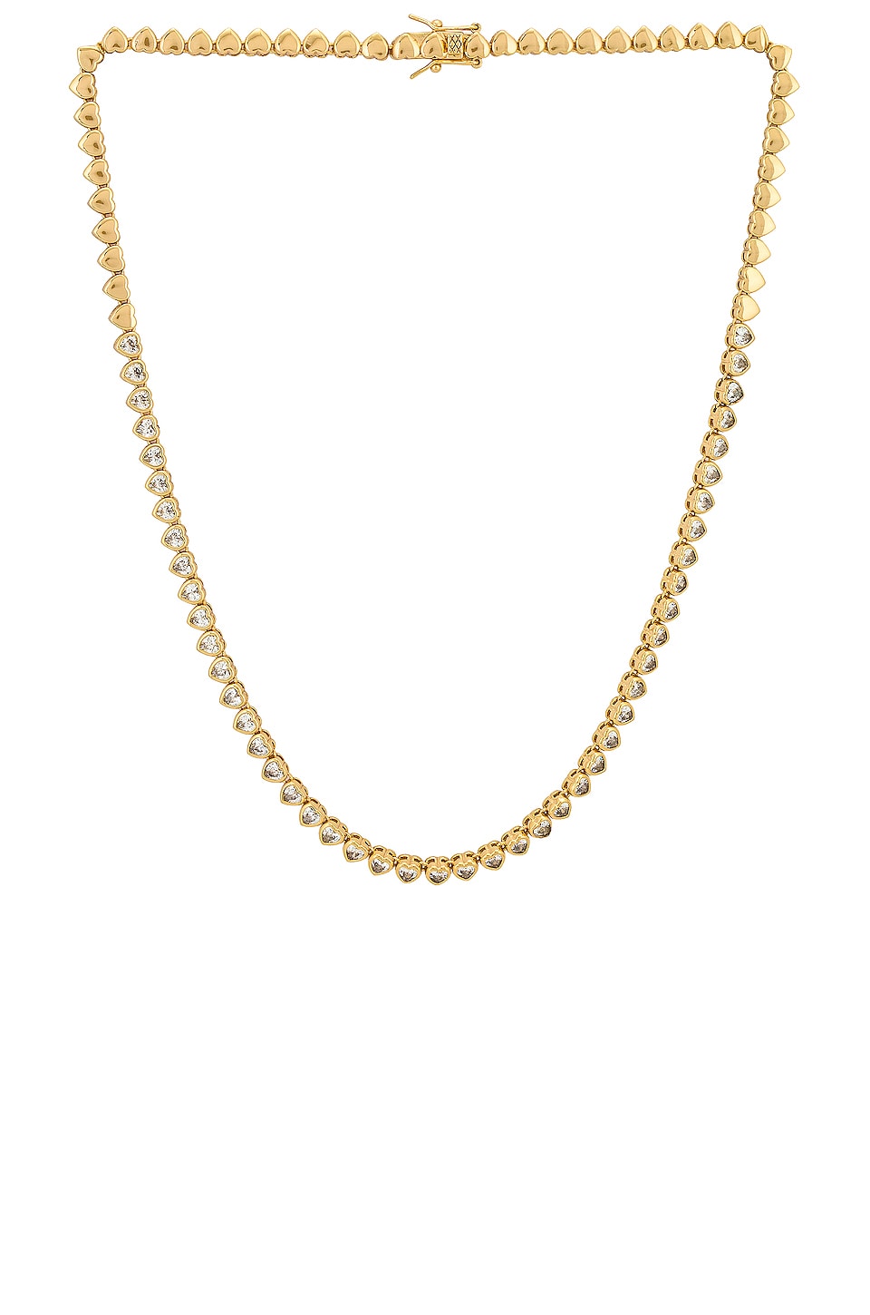 Lili Claspe 143 Tennis Necklace in Gold