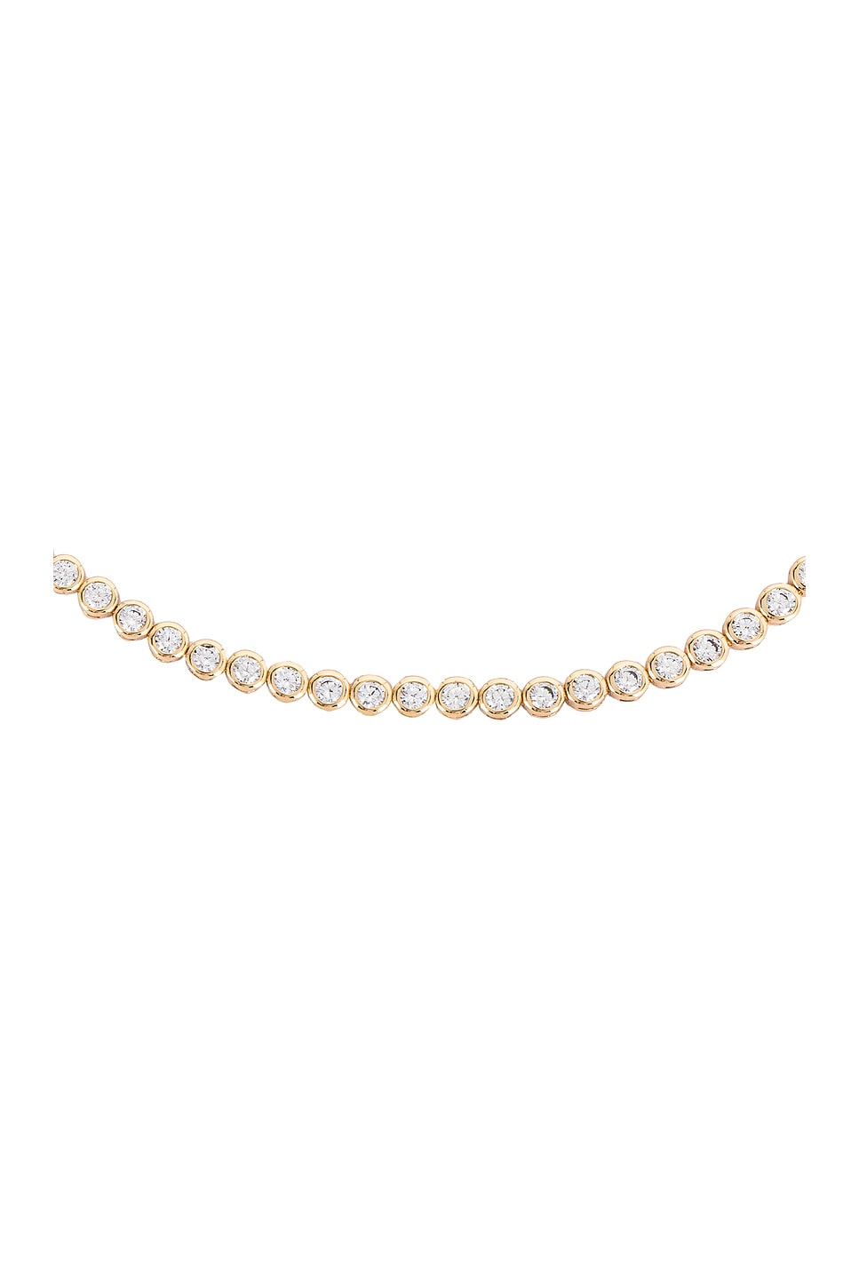 Lili Claspe Reese Tennis Necklace in Gold