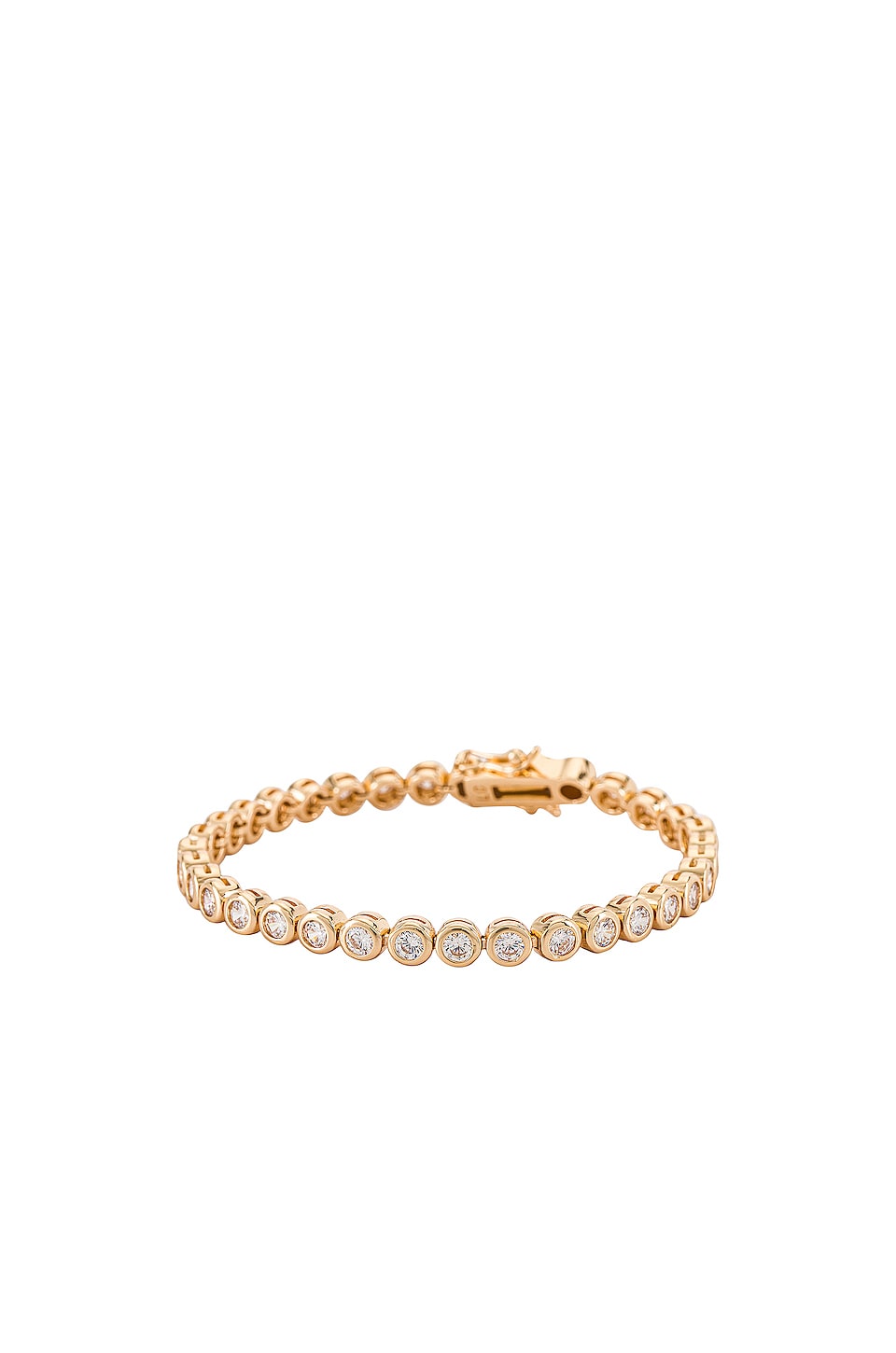 Lili Claspe Reese Tennis Bracelet in Gold | REVOLVE