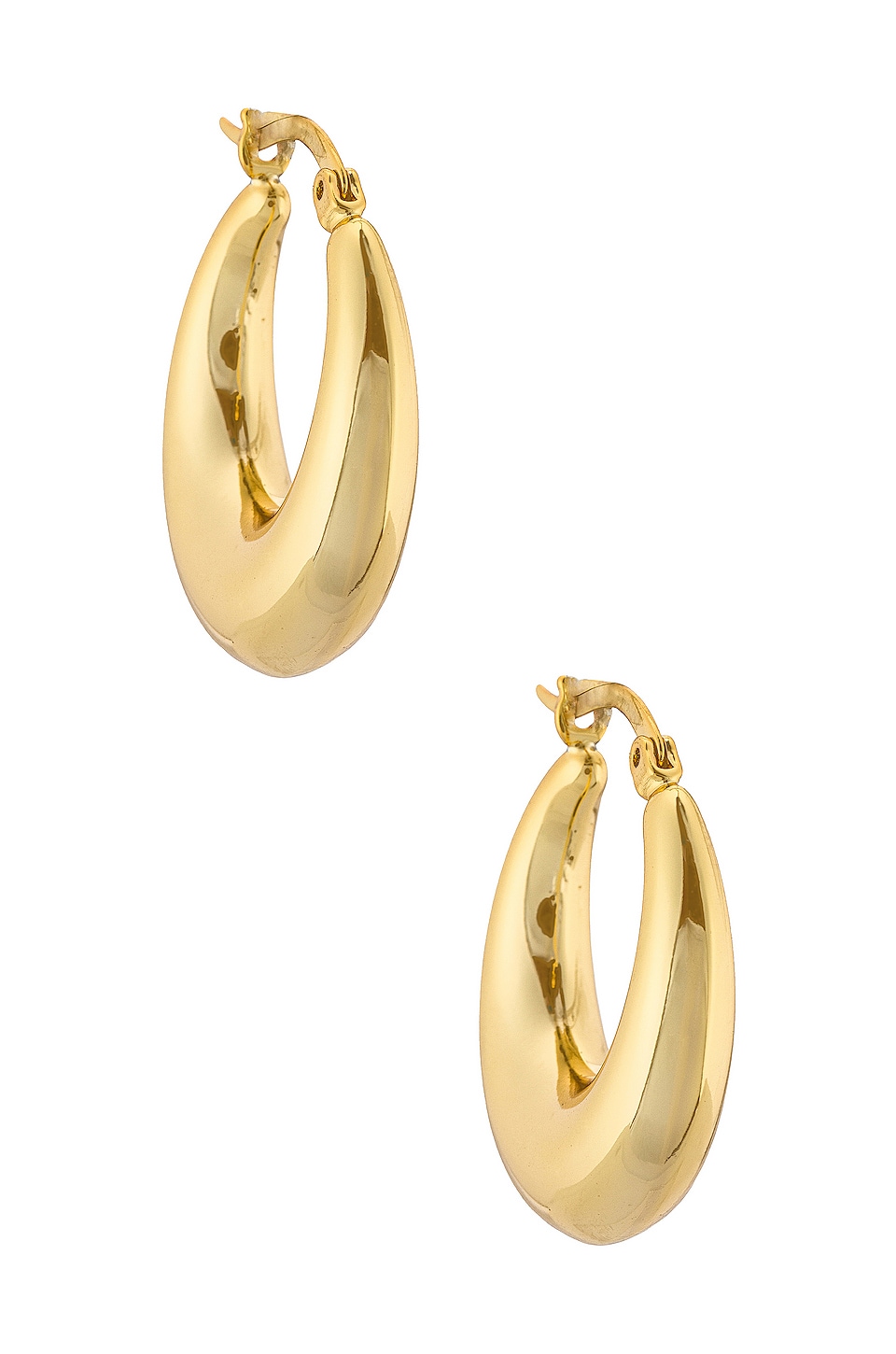 Lili Claspe Becca Hoops in Gold | REVOLVE