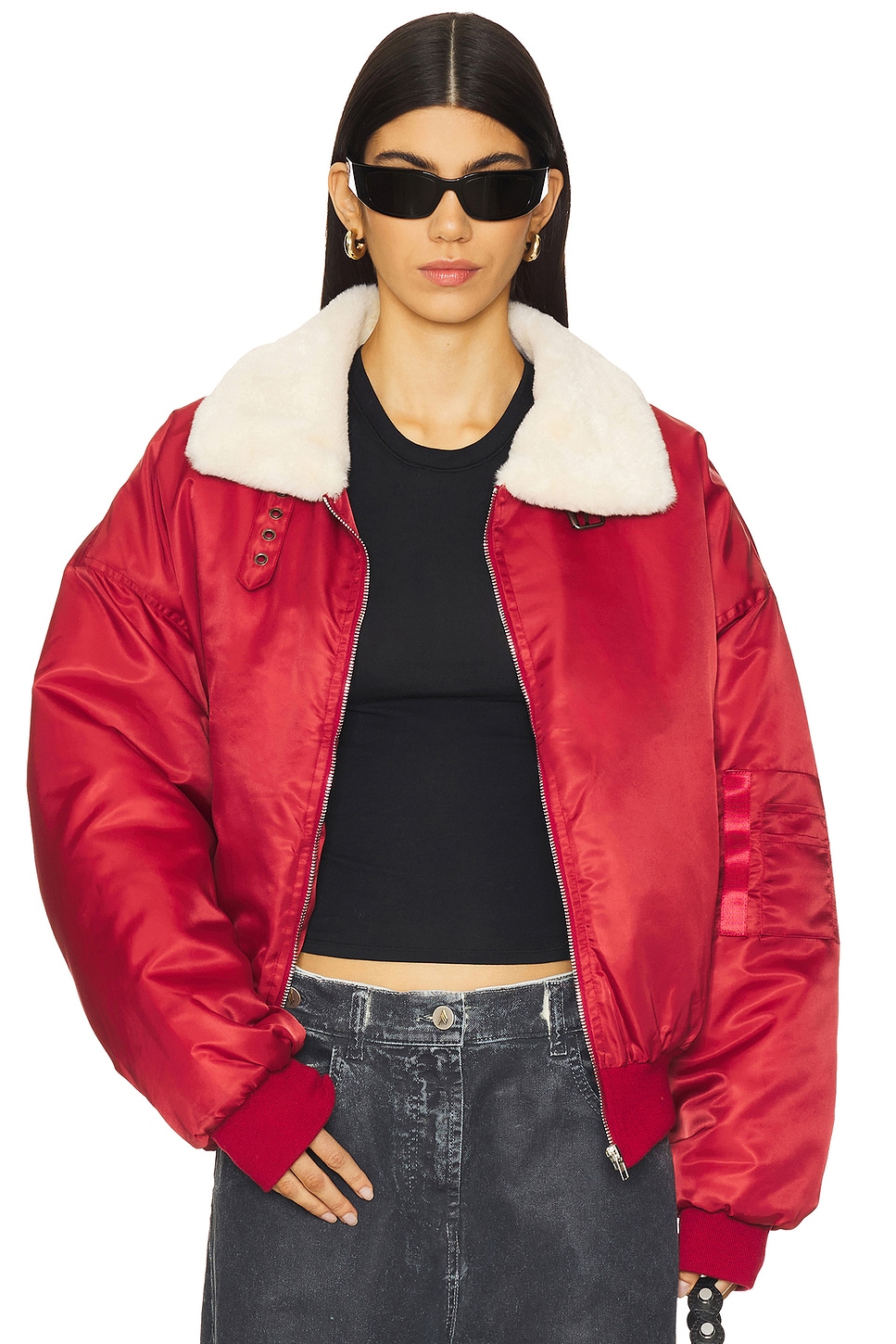 LIONESS Carla Puffer in Mulberry | REVOLVE
