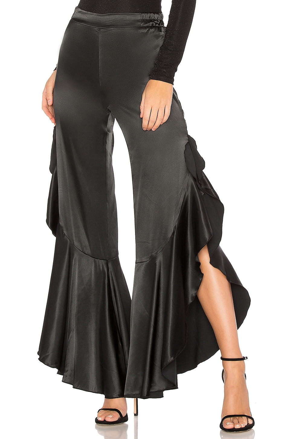 Lioness Old Hollywood Flare Pant In Black Revolve - 