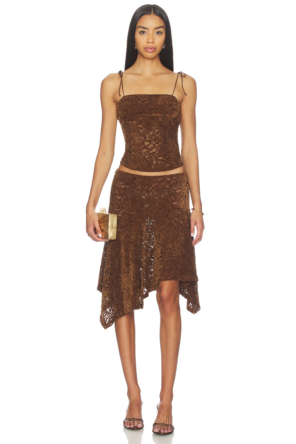 LIONESS Humphrey Cami Top in Chocolate | REVOLVE