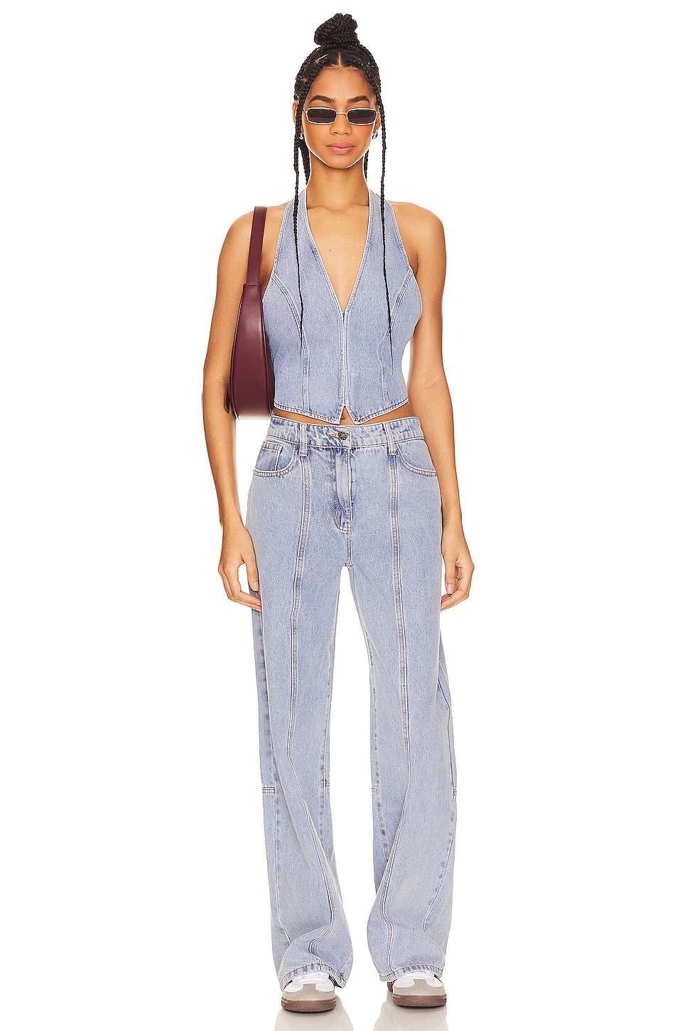 Kimchi Blue Lindsey Tiered Babydoll Halter Top | Urban