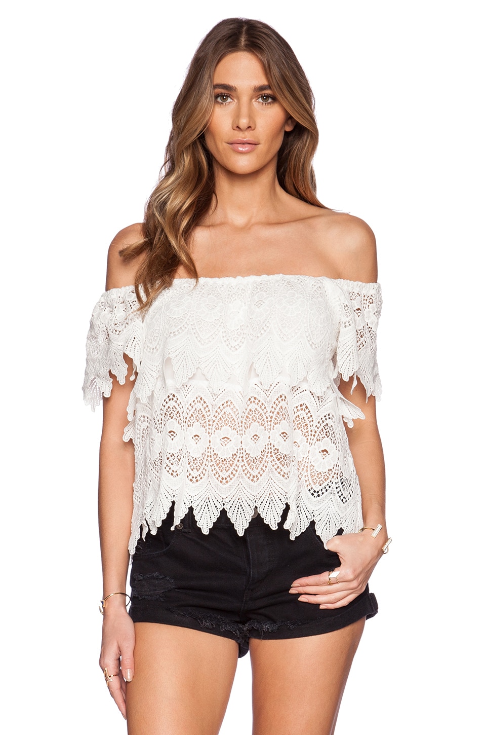 Lucy Tiered Lace Top