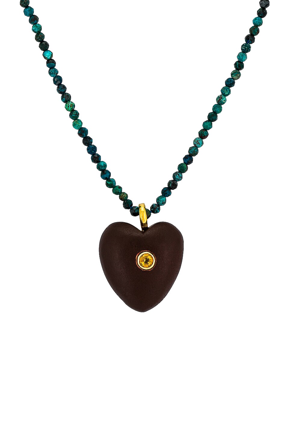 Lizzie Fortunato Castillo Heart Necklace in Multi
