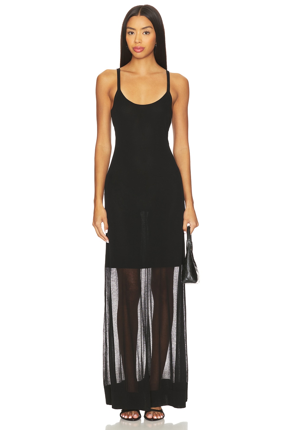La Ligne Sheer Knit Dress in Black | REVOLVE