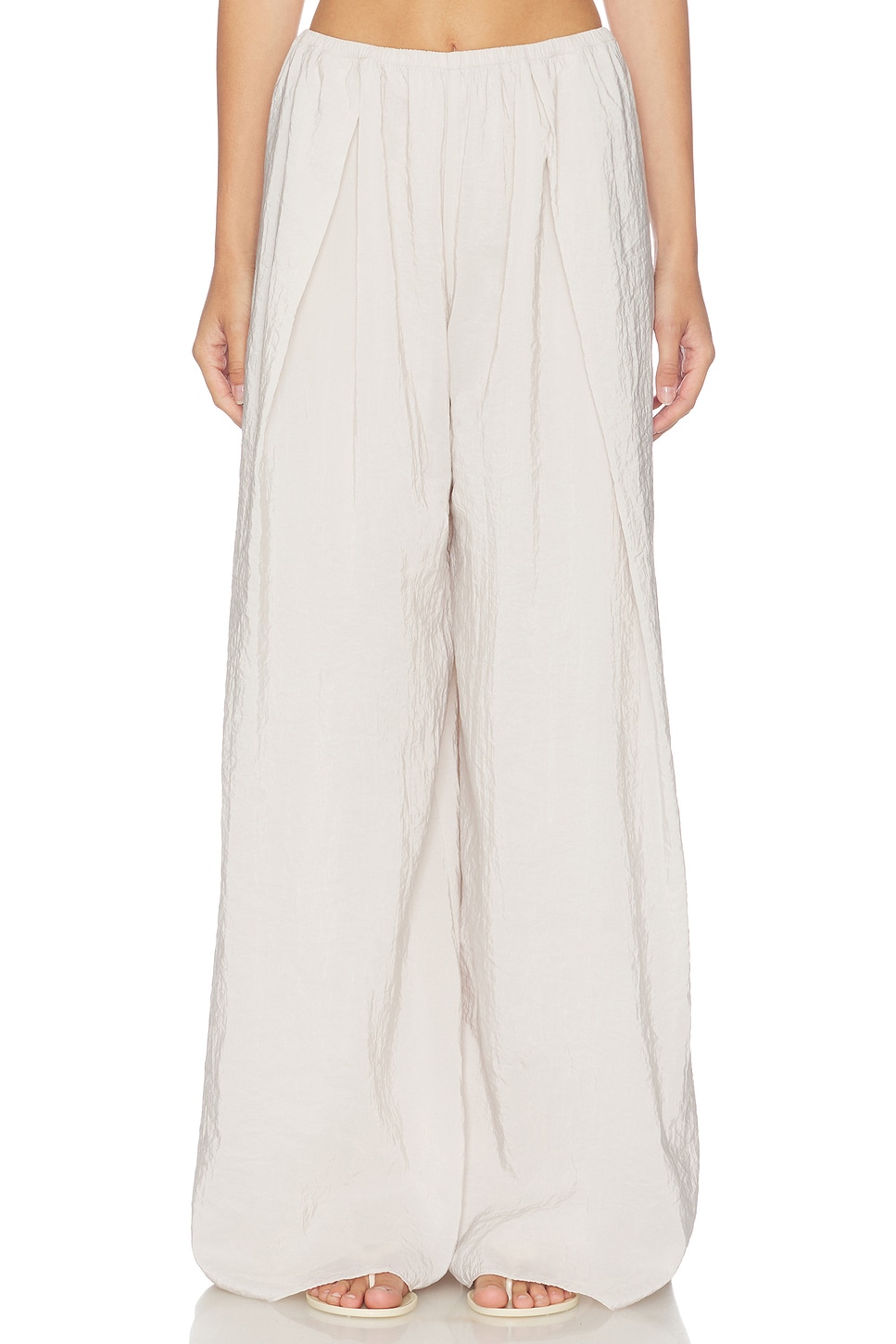 Pleated Wide Leg Pant
