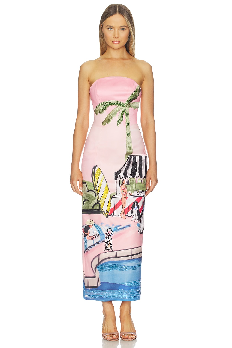 LEO LIN Ava Bustier Maxi Dress in Riviera Print | REVOLVE LEO LIN Ava Bustier Maxi Dress in Riviera Print | REVOLVE