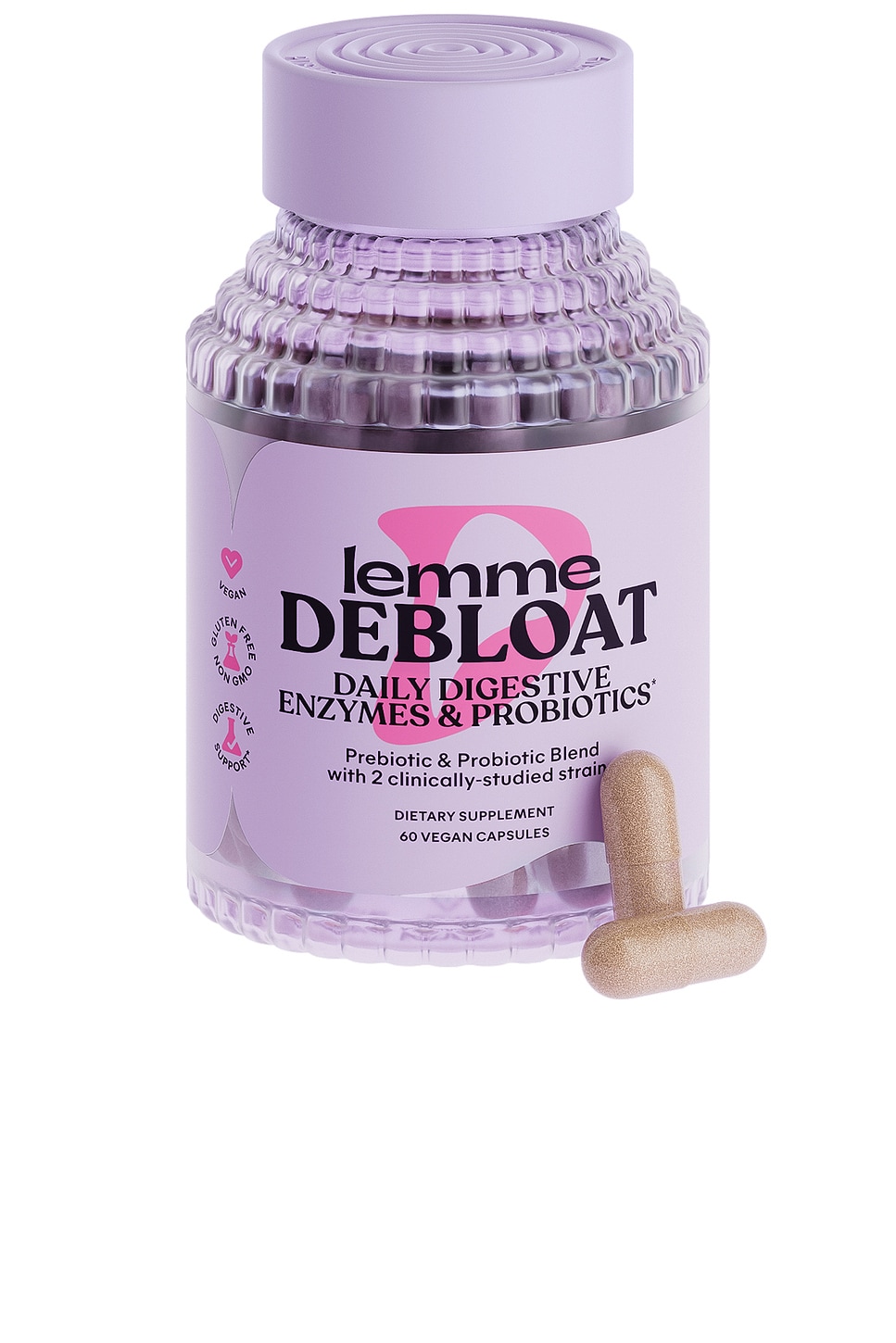 Debloat, Daily Digestive Enzymes & Probiotics Capsules - thumbnail 3
