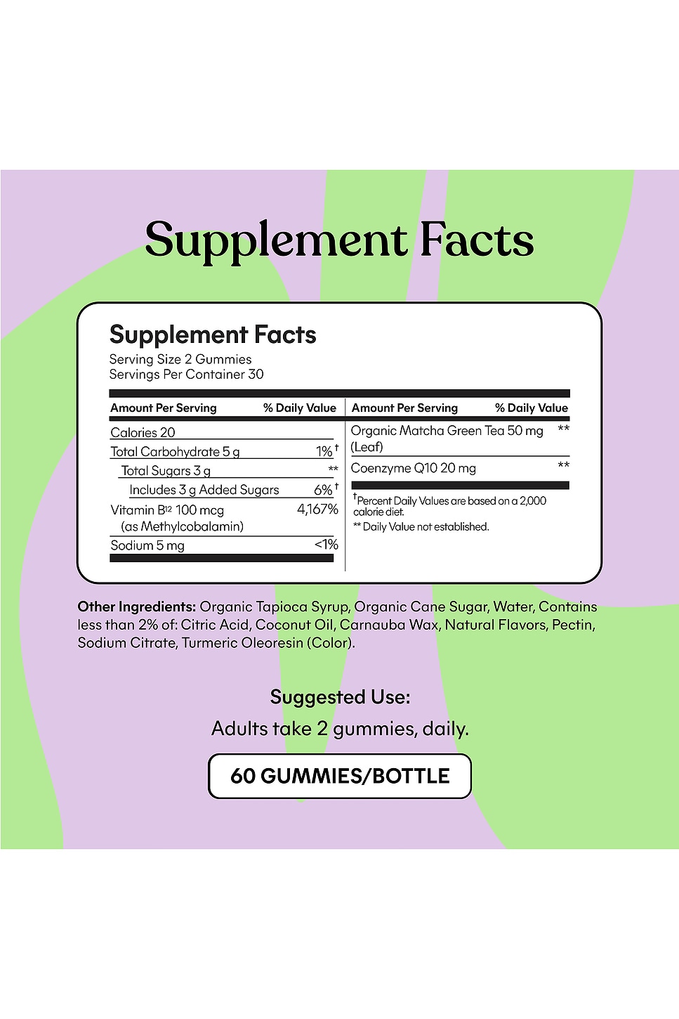 Matcha, Energy B12 Gummies