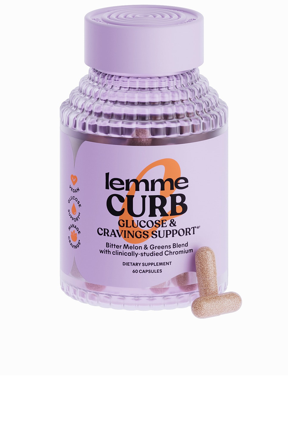Curb, Glucose & Cravings Support Capsules - thumbnail 3