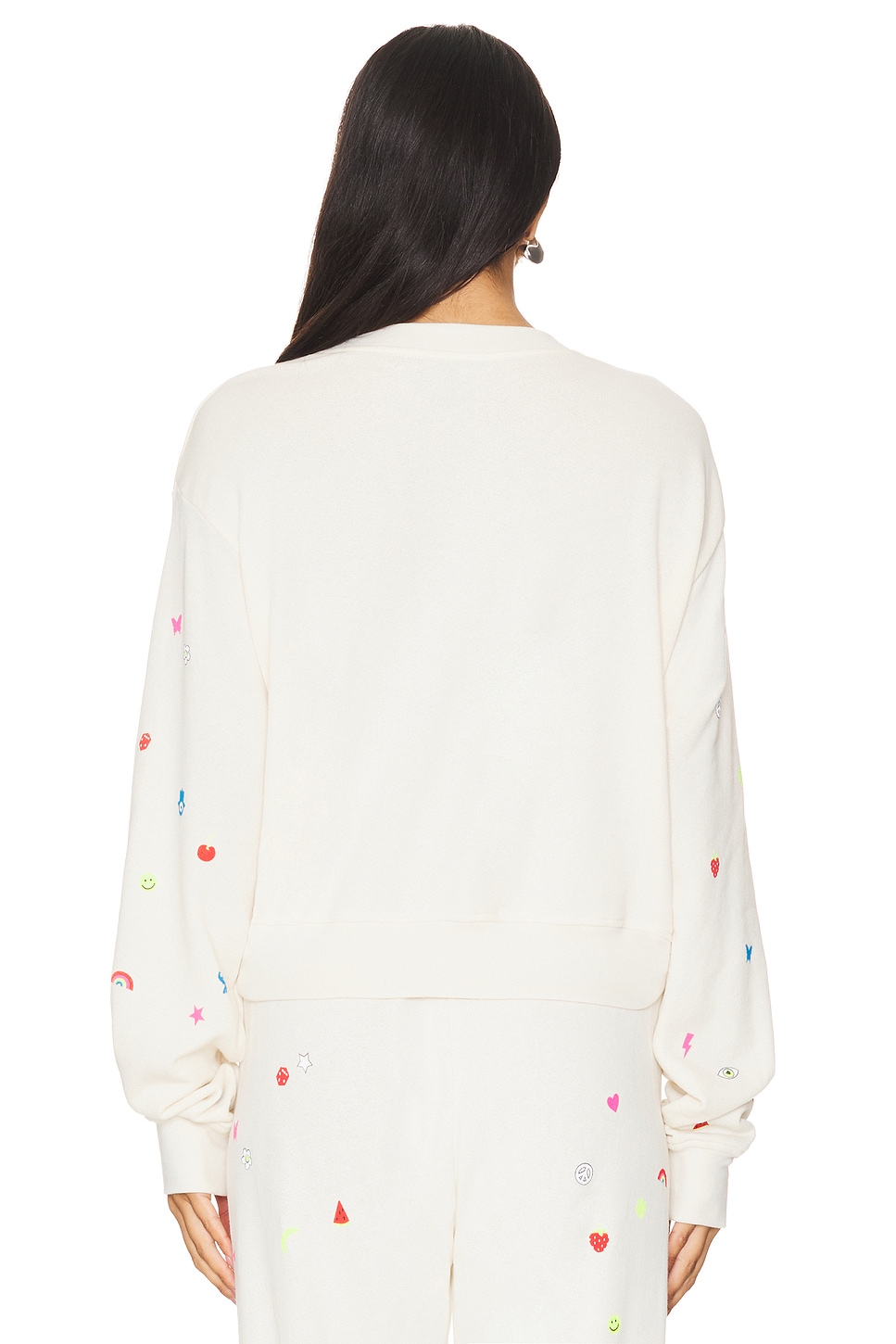 Lauren Moshi Spalding Drop Shoulder Crop Pullover Charm Elements thumbnail