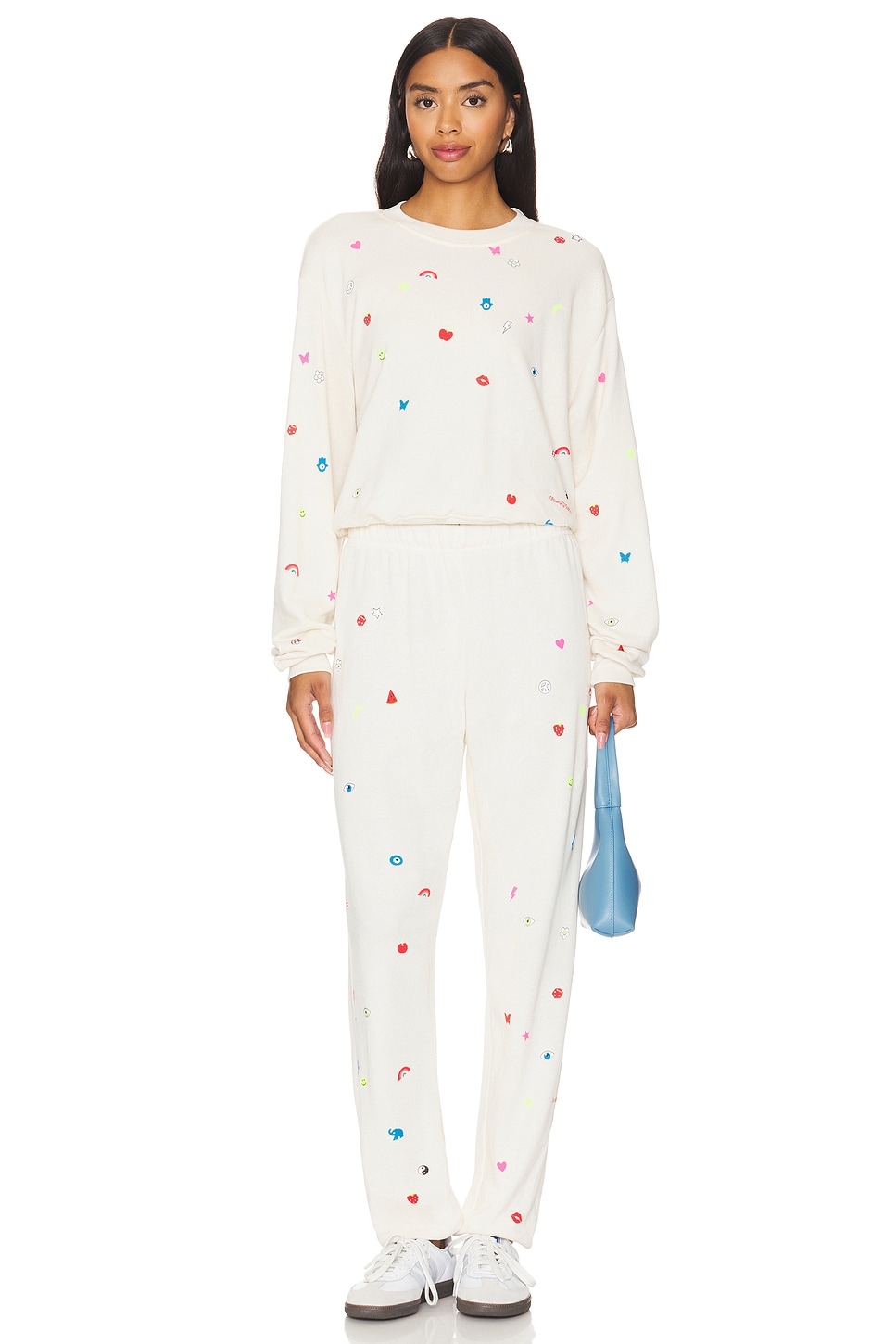 Lauren Moshi Spalding Drop Shoulder Crop Pullover Charm Elements thumbnail