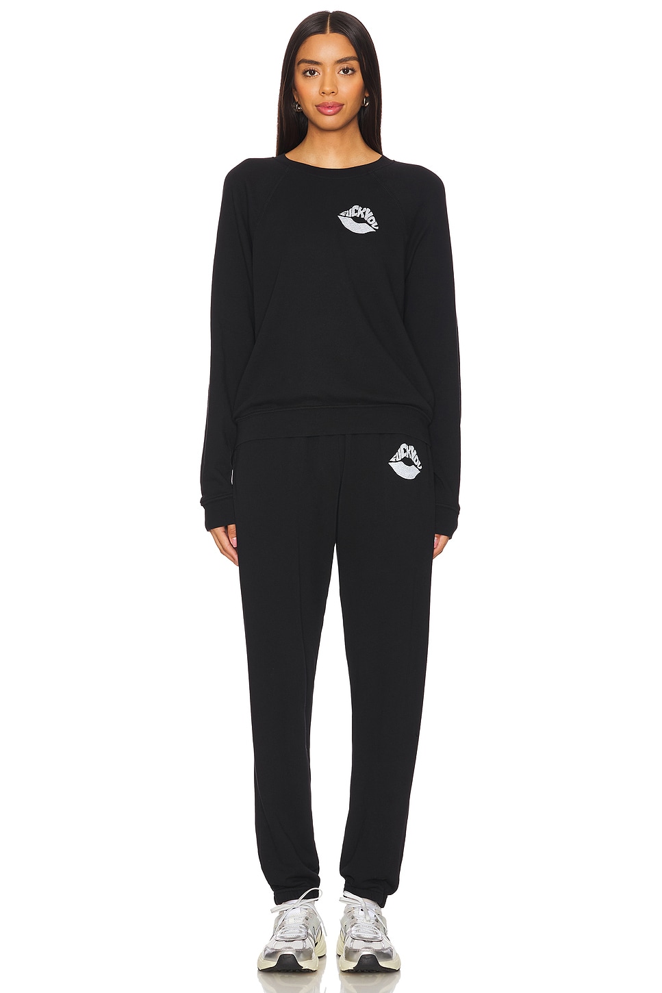 Lauren Moshi Anela Raglan F U Bear Crew Neck thumbnail