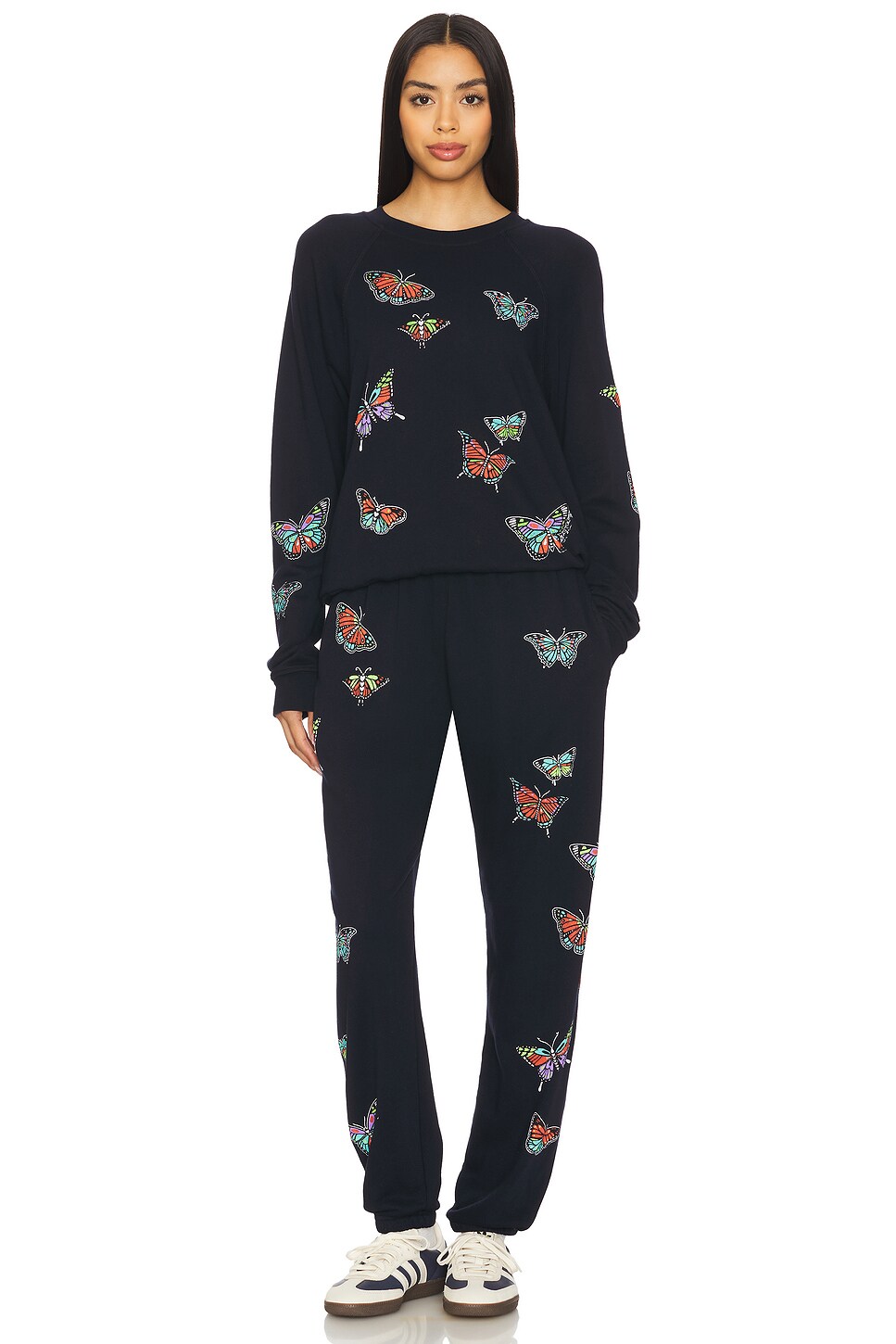 Lauren Moshi Anela Vintage Butterflies Pullover