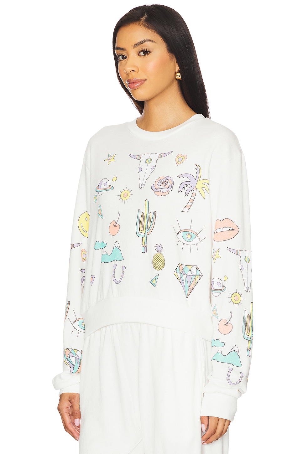 Lauren Moshi Spalding Dessert Vibes Crop Pullover thumbnail