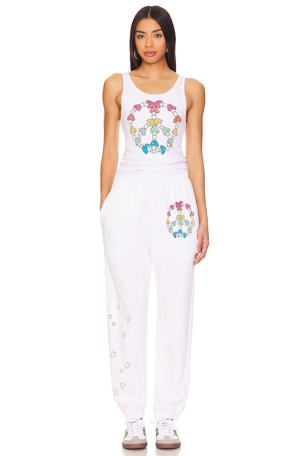 Lauren Moshi Chantria Mushroom Peace Sweatpants thumbnail