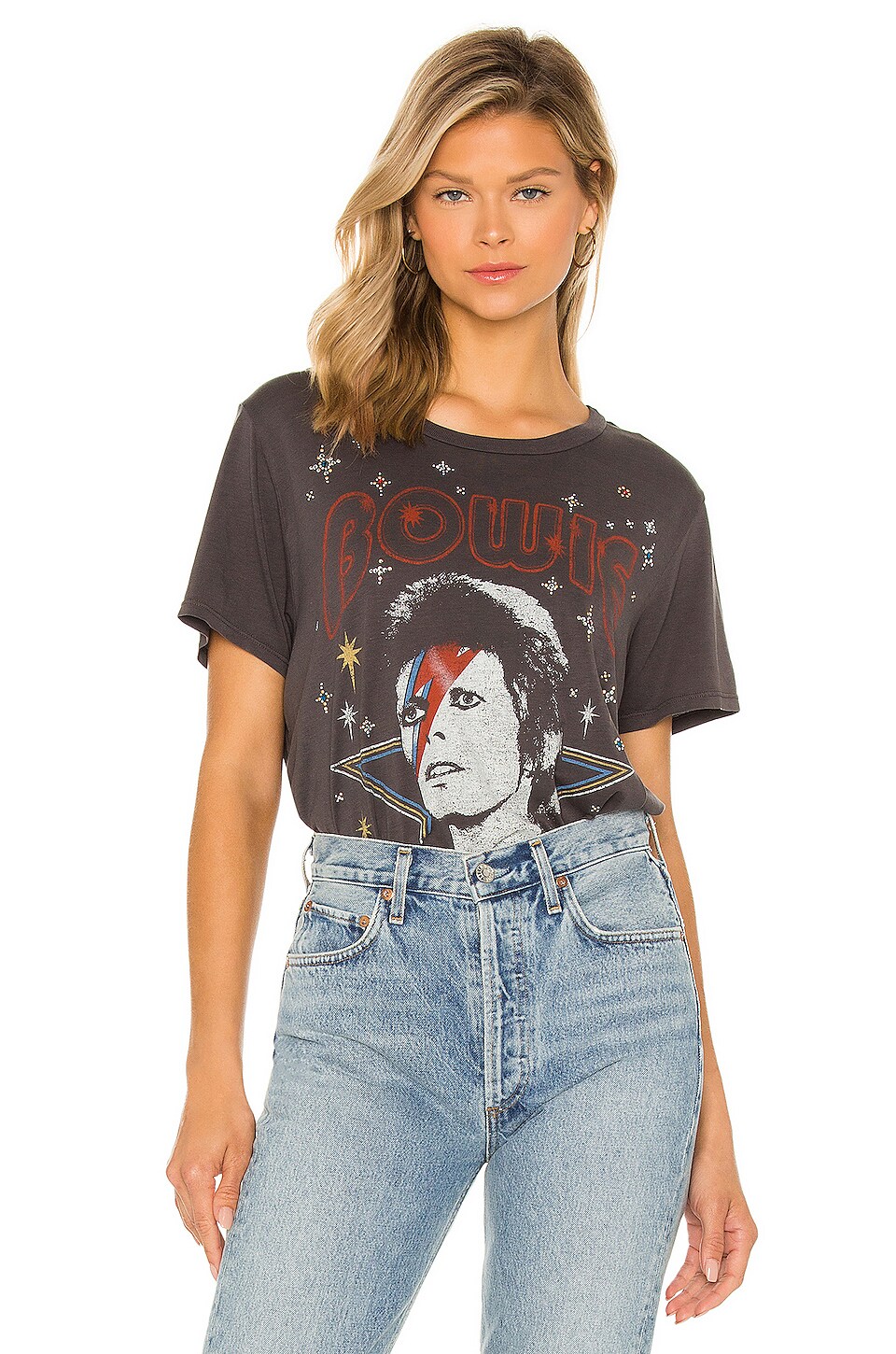 Lauren Moshi Wolf Bowie Tee in Light 