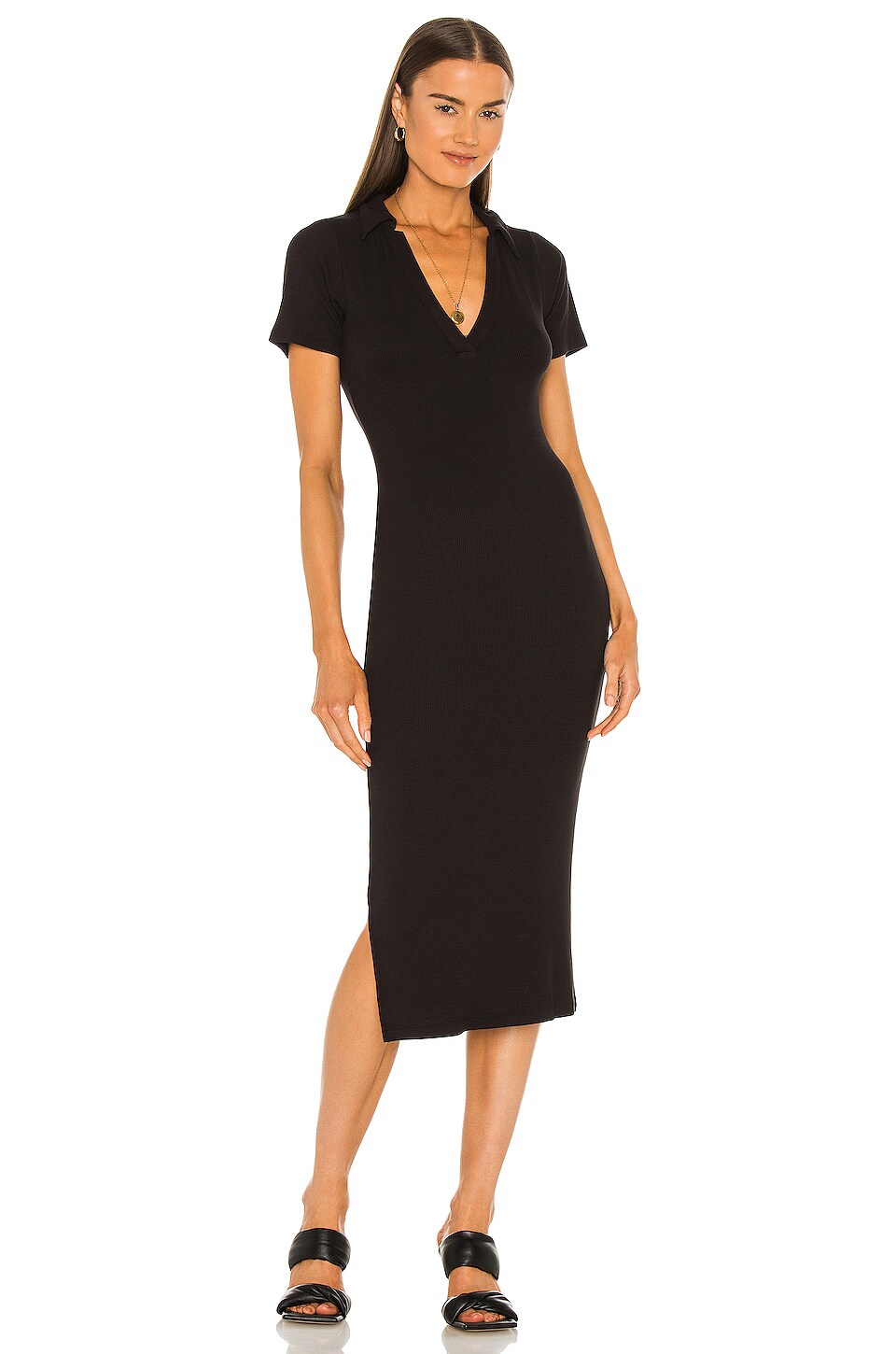 LNA x REVOLVE Lenny Midi Dress in Black | REVOLVE