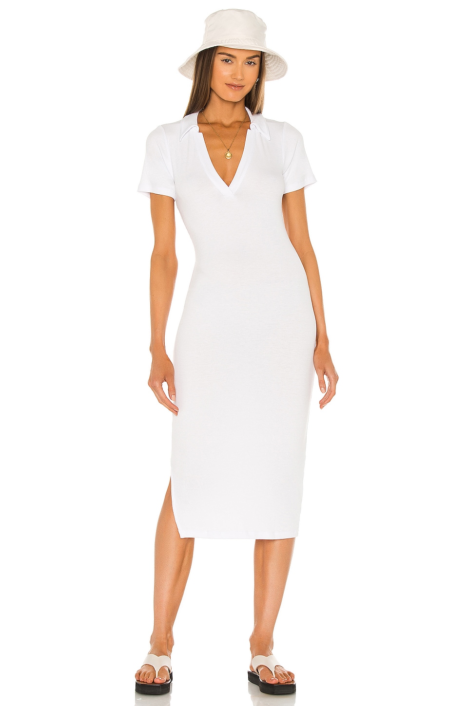 revolve white midi dress