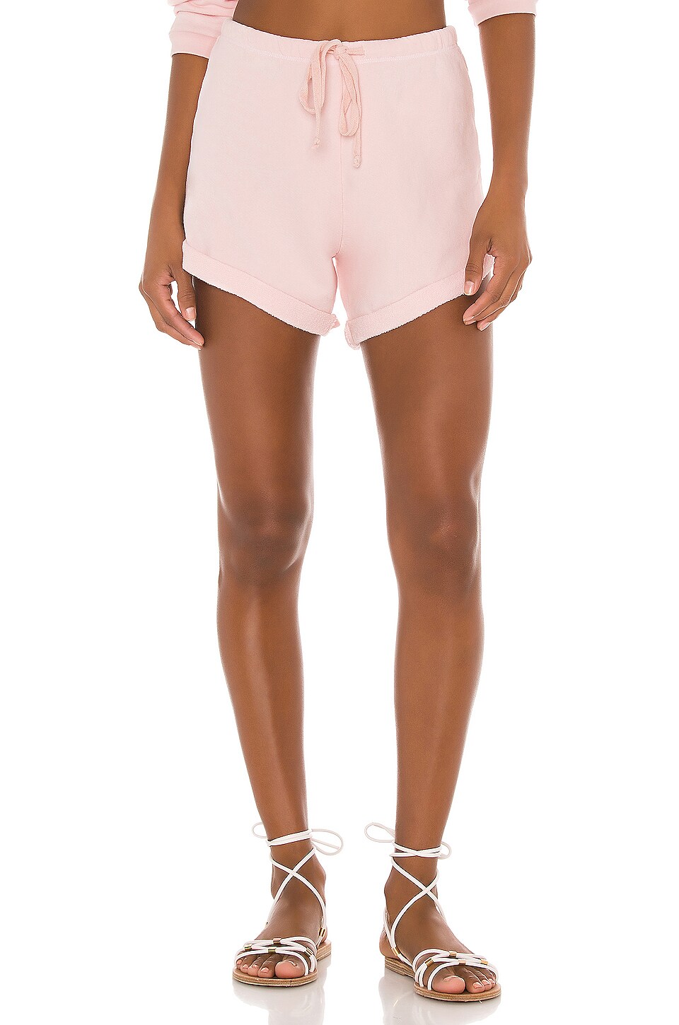 Lna Core Ribbed Jogger In Nude Lna Clothing