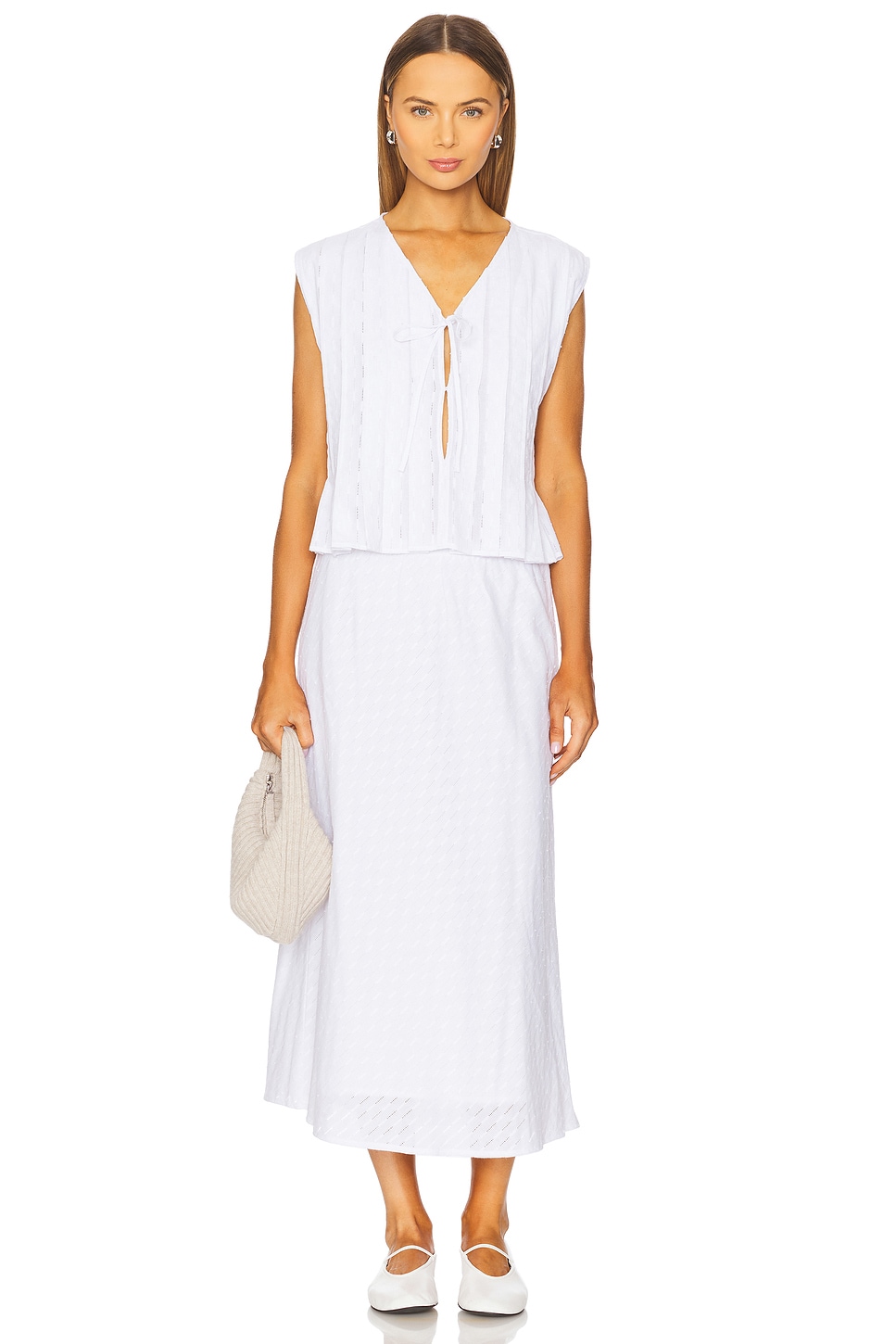 LNA Waialea Eyelet Skirt thumbnail