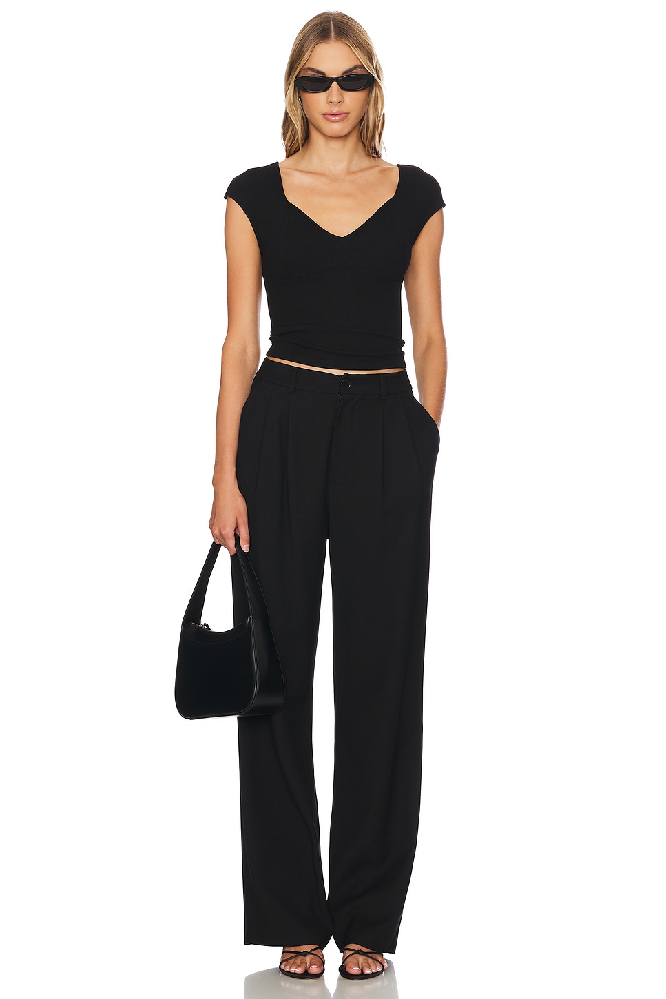 LNA Nouvelle Ribbed Top