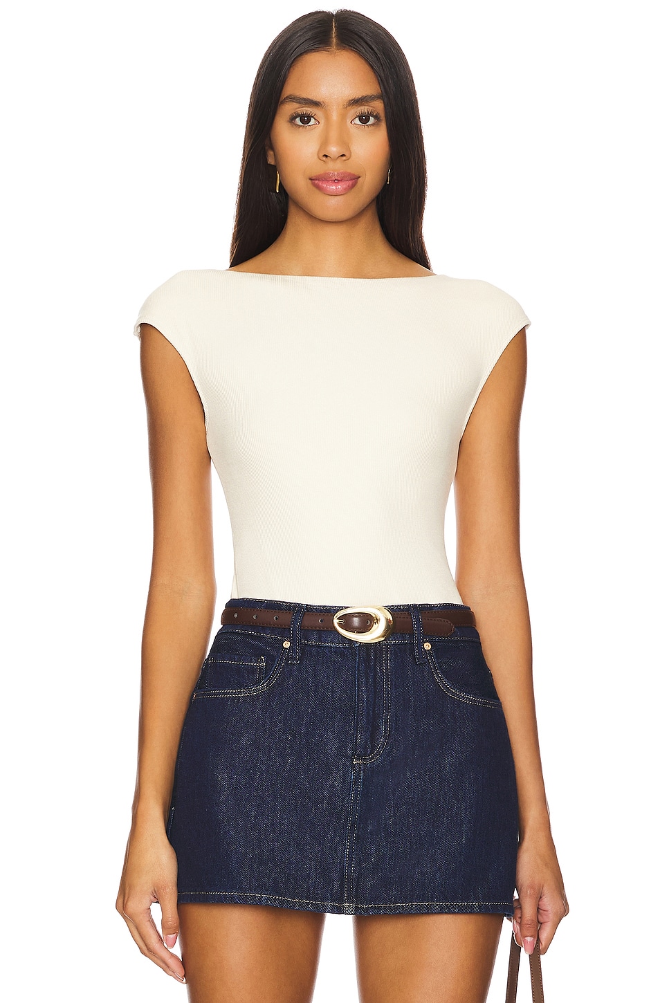 LNA Perle Ribbed Top