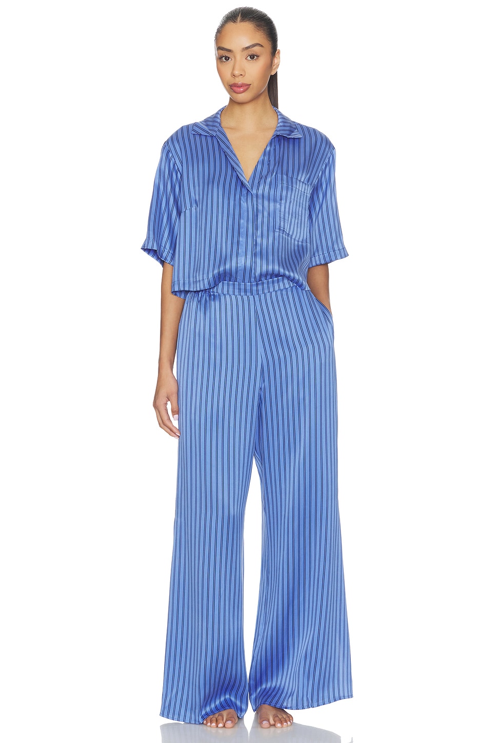 Washable Silk High Rise Pajama Set