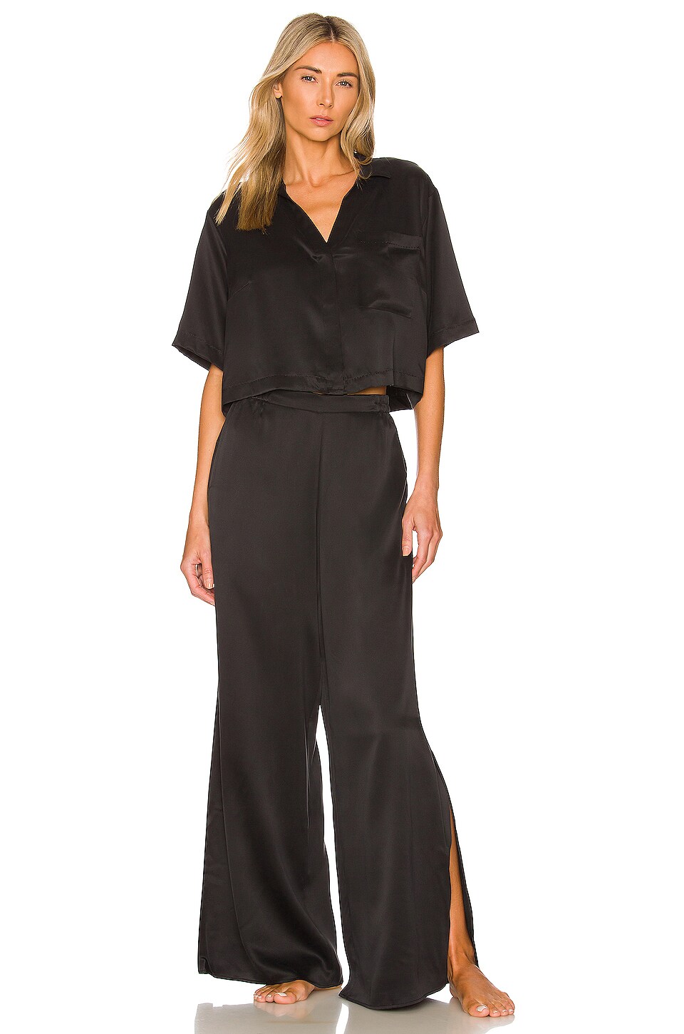 LUNYA Washable Silk High Rise Pant Set 