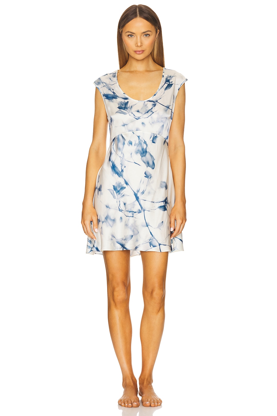 LUNYA Washable Silk Cap Sleeve Mini Dress thumbnail