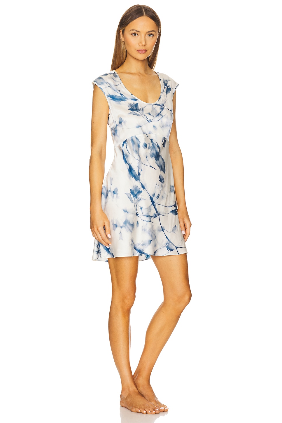 LUNYA Washable Silk Cap Sleeve Mini Dress thumbnail
