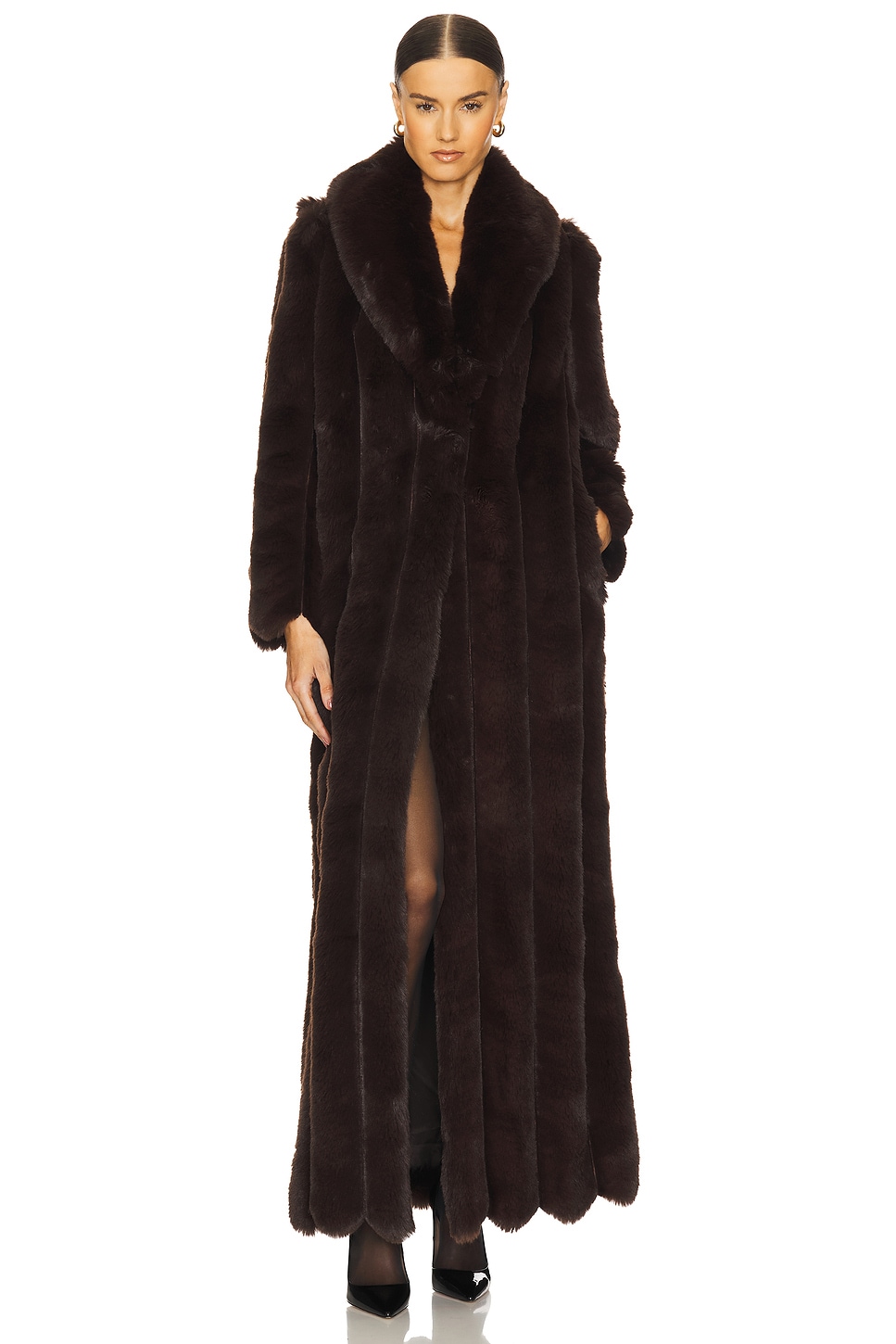 Luciana Faux Fur Maxi Coat