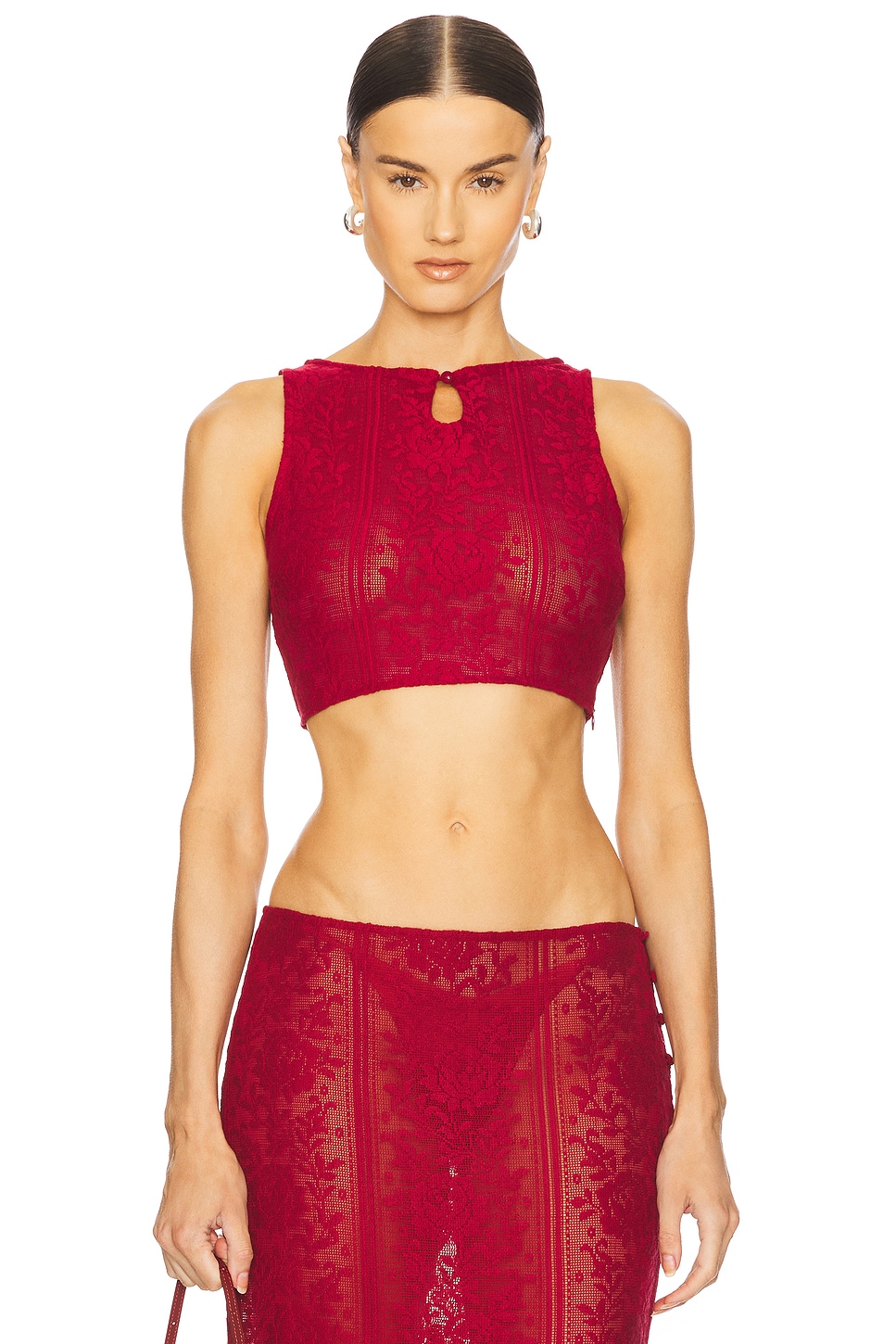 LOBA Laura Top in Deep Red | REVOLVE