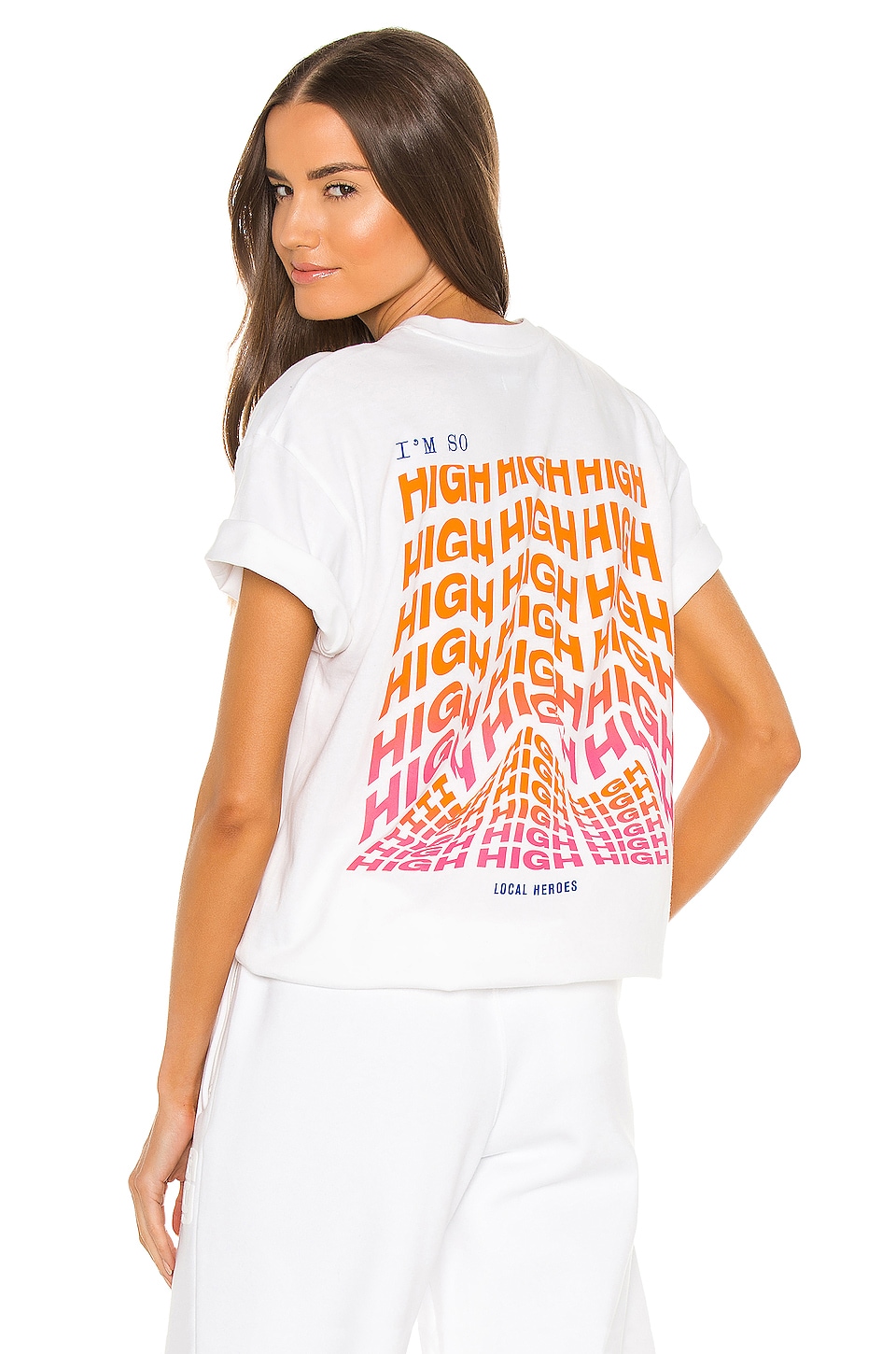 Local Heroes High High High Tee in White