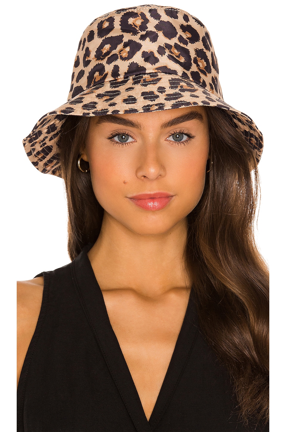 Loeffler Randall Ivy Bucket Hat in Leopard