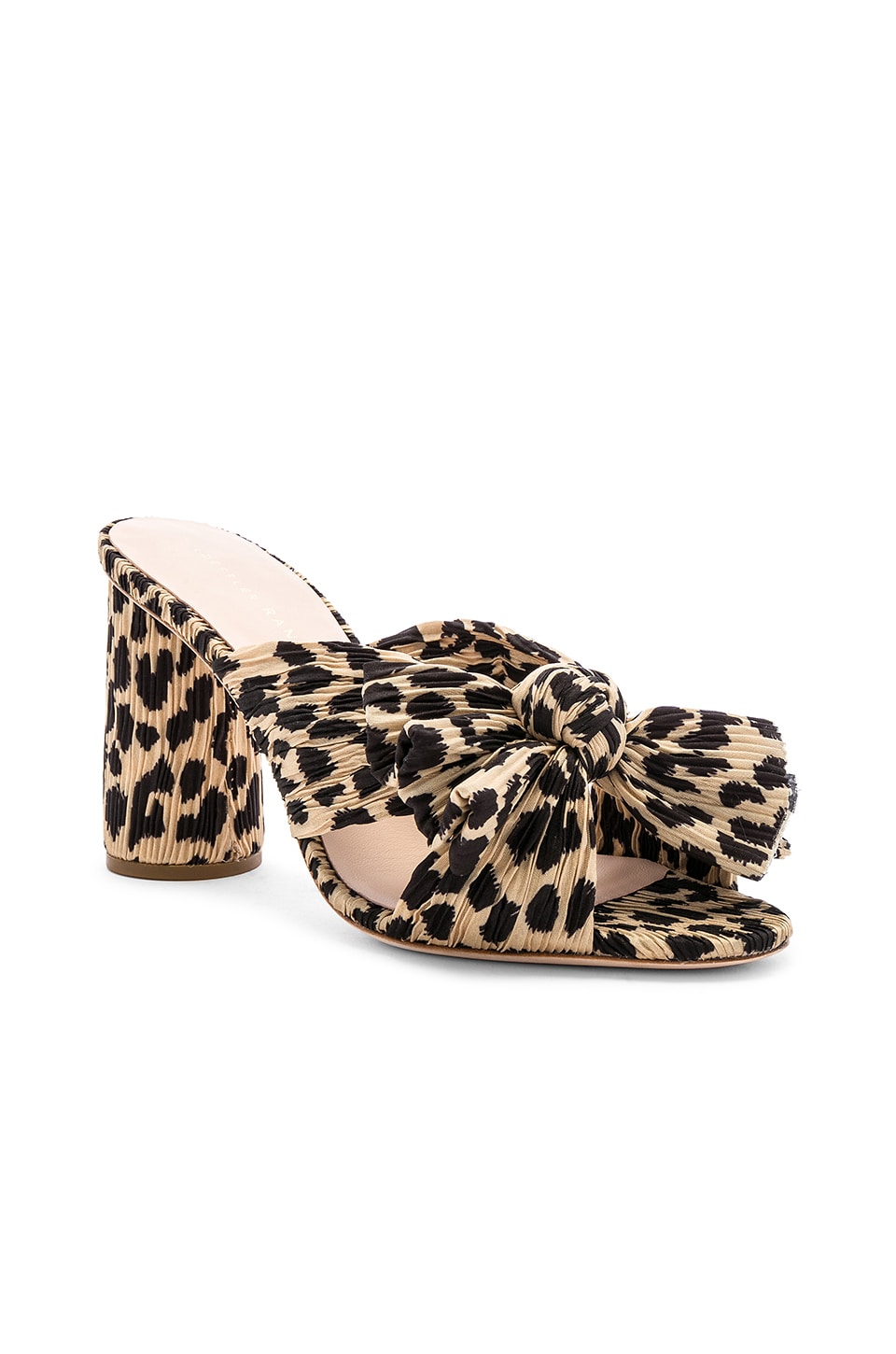 Loeffler Randall Penny Knotted Leopard-print Mules In Beige | ModeSens