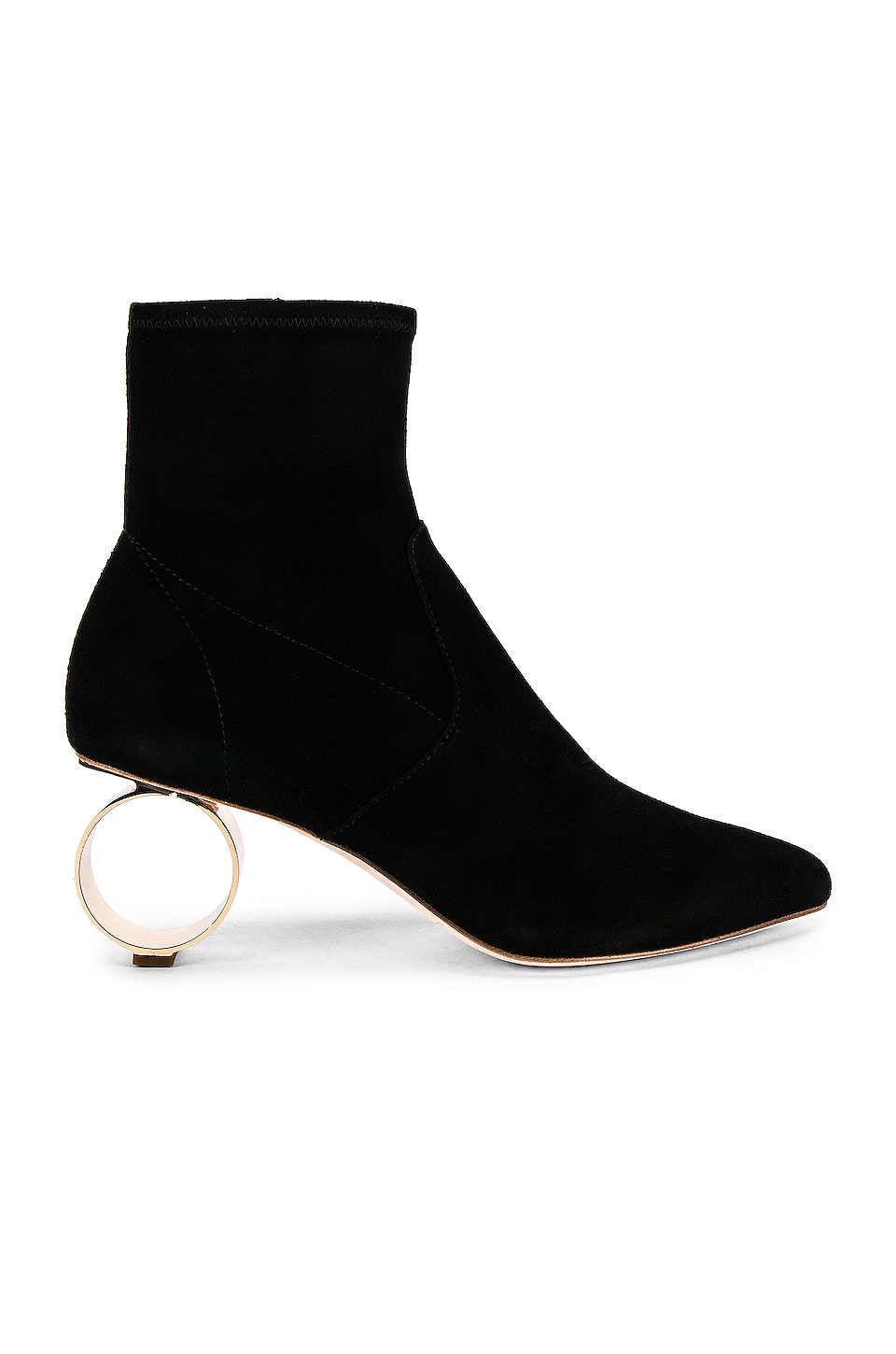 circle heel booties