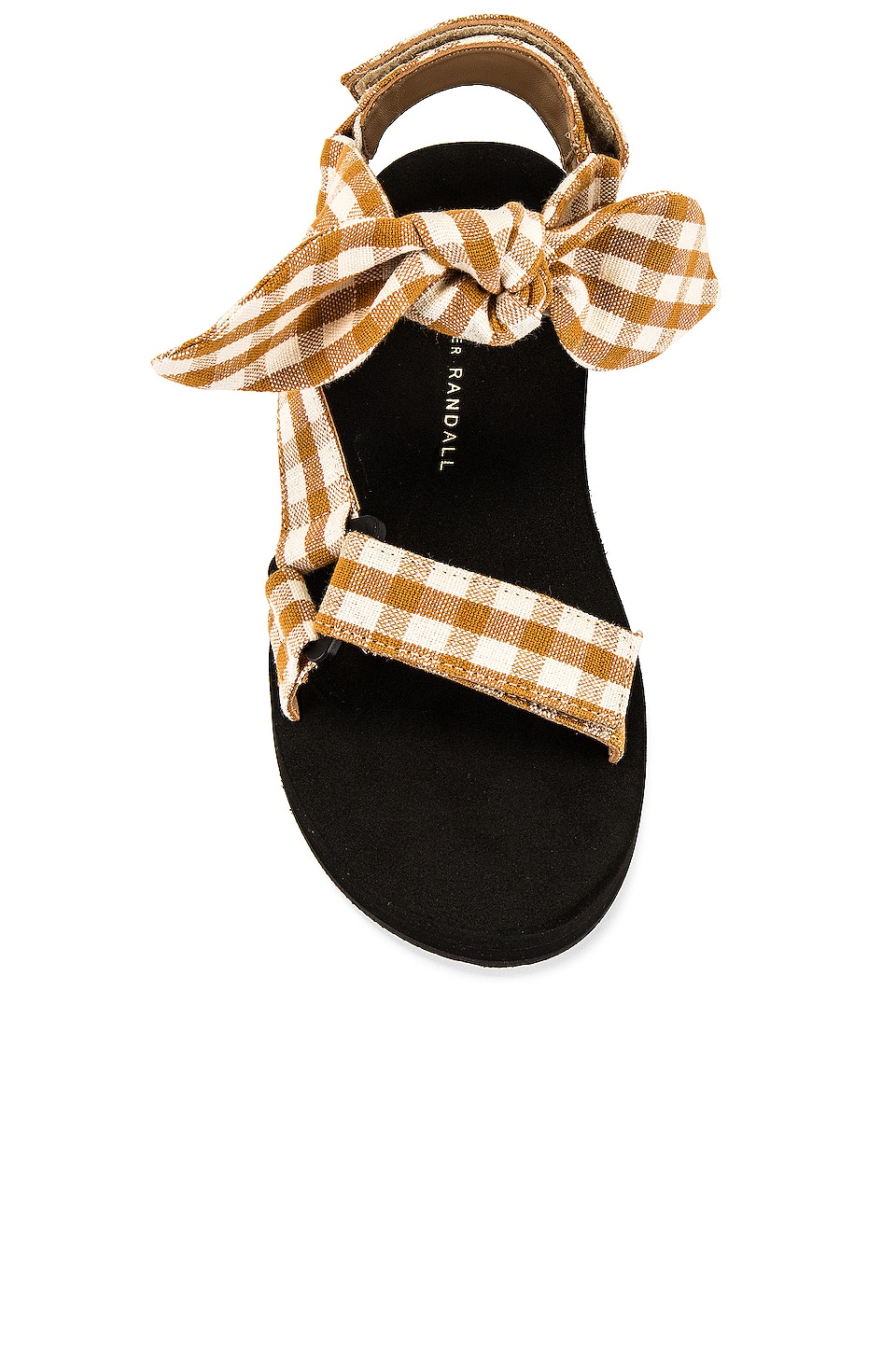Loeffler Randall Maisie Sporty Sandal in Amber Gingham REVOLVE