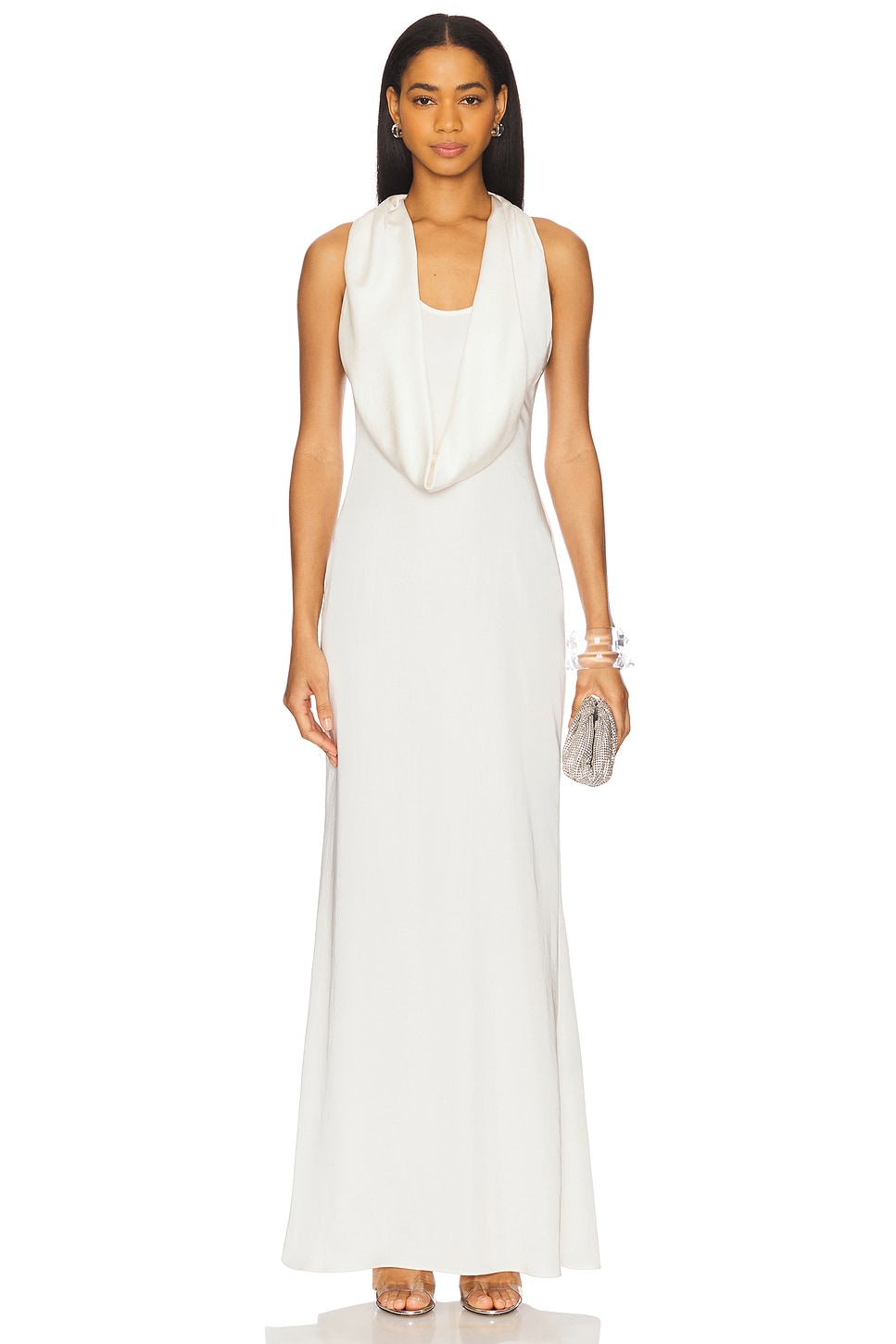 knee length dresses for ladies Simple Satin A-line Long Prom Dresses With Split MP639